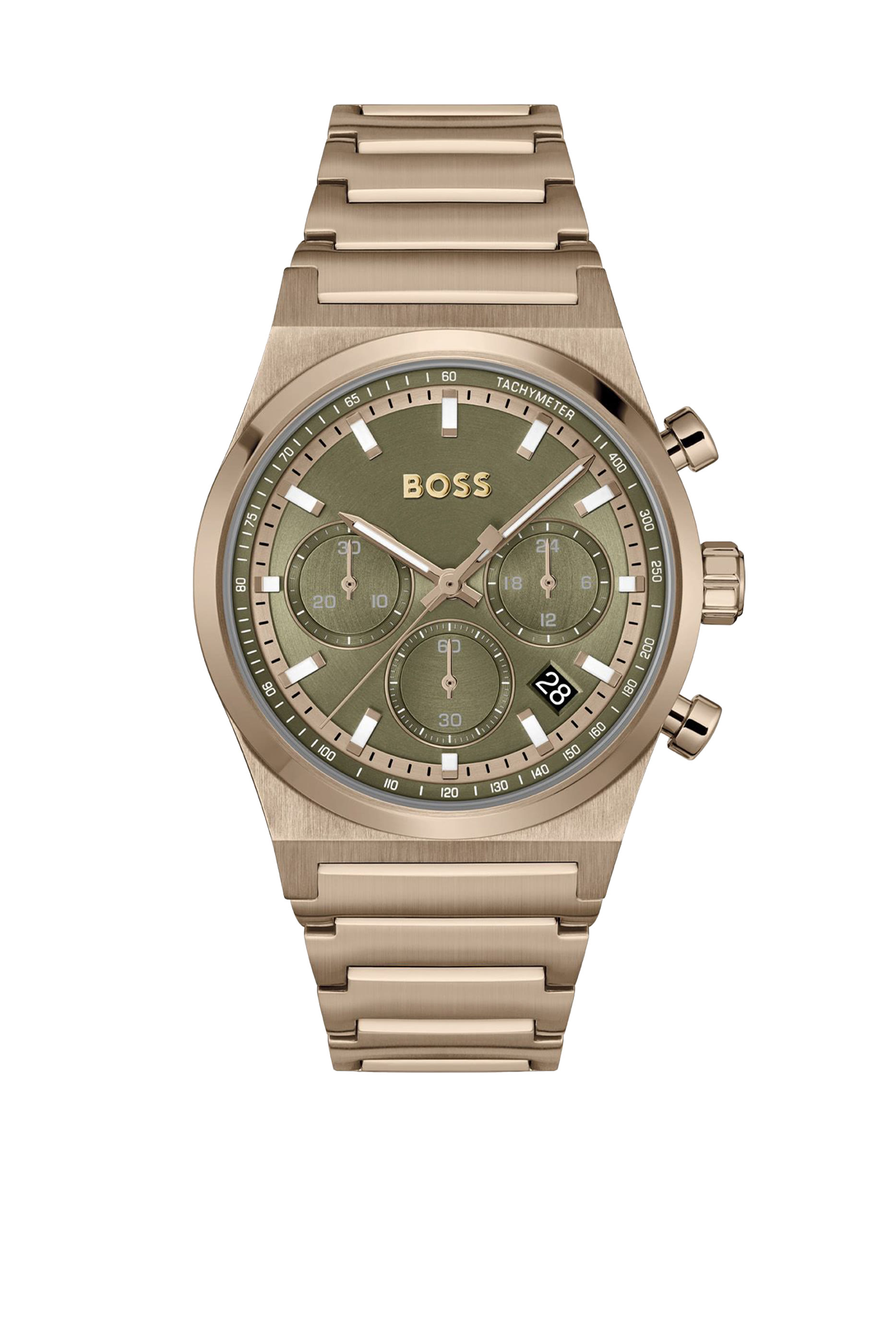 ساعة كرونوغراف كاندور كرونو بمينا أخضر