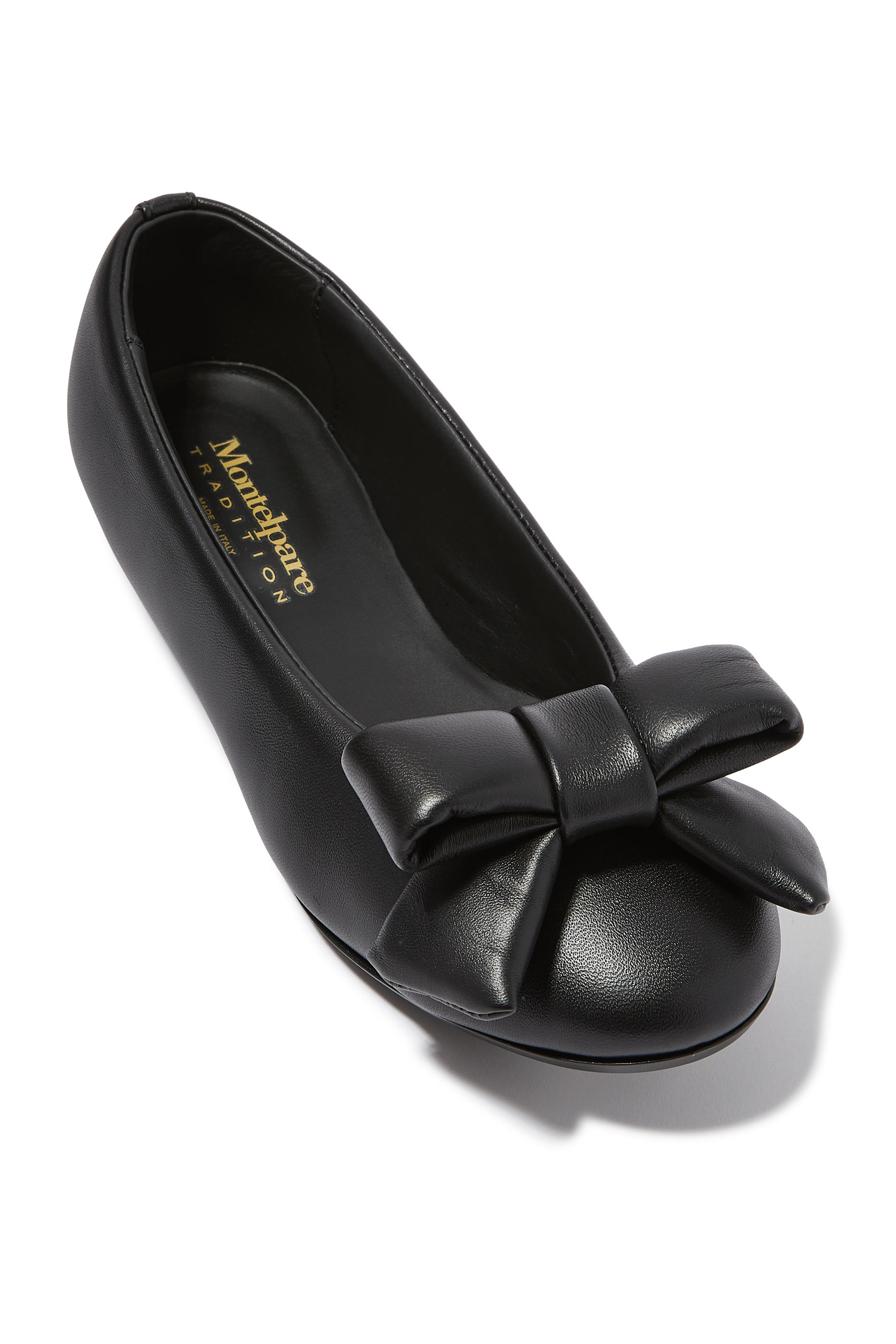 حذاء بالرينا بكعب مسطح وربطة فيونكة مبطنة للأطفال