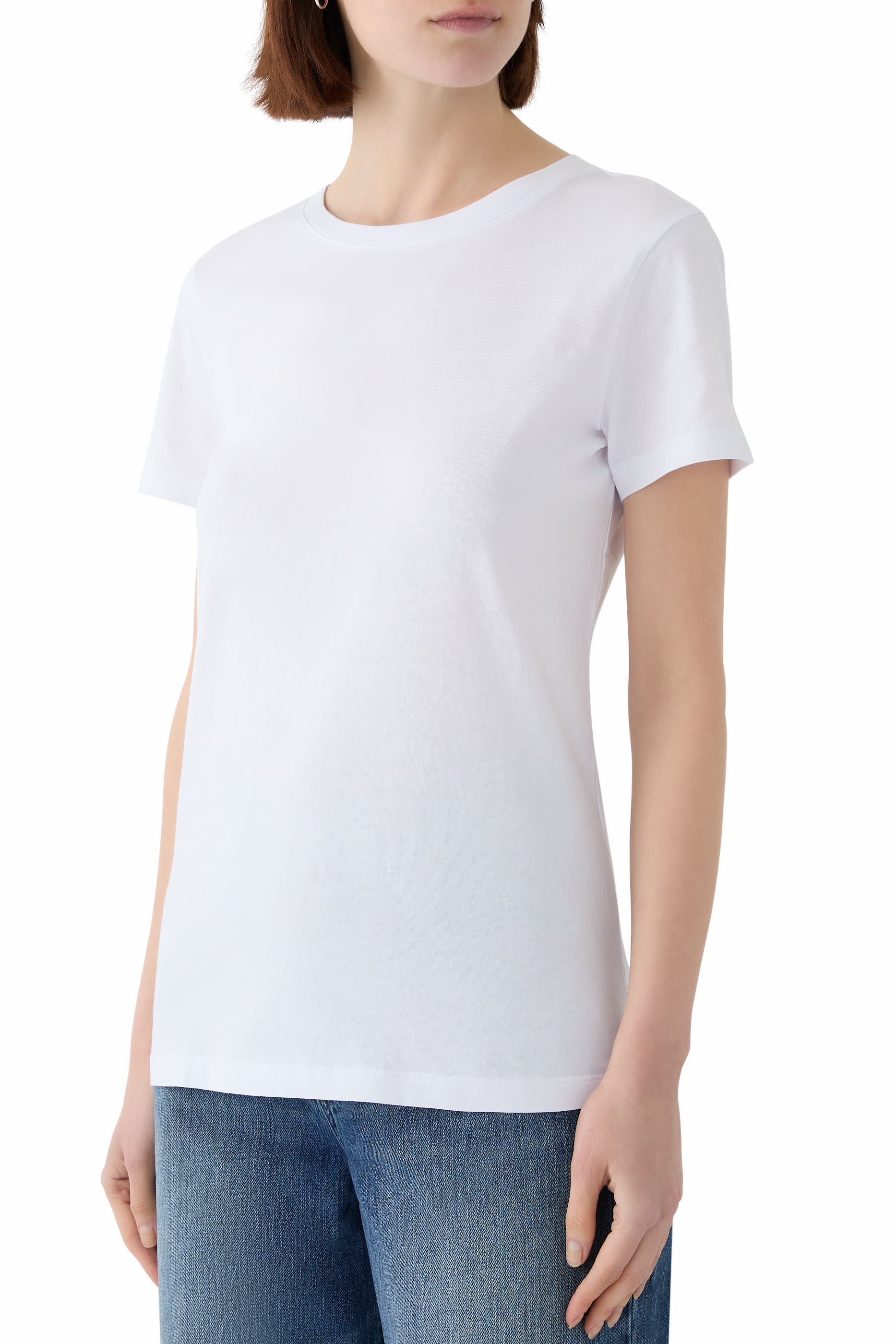 تيشيرت بشعار الماركة قطن