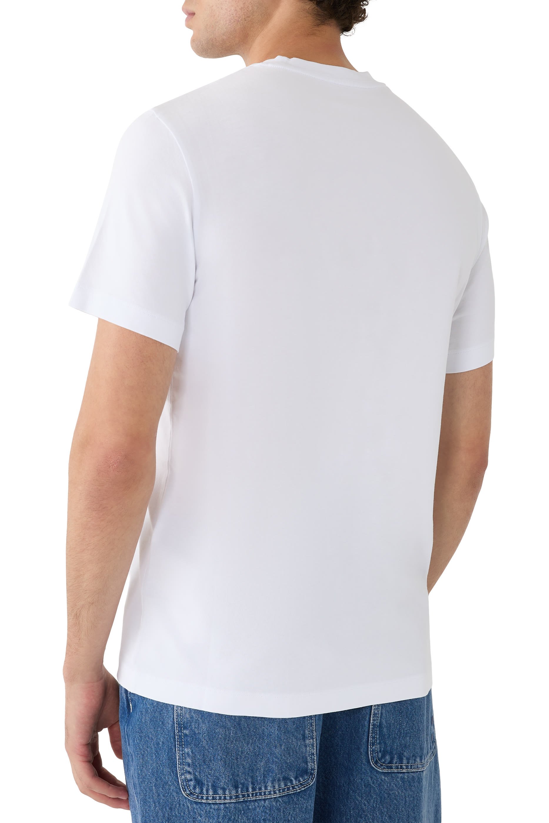 تيشيرت بشعار الماركة قطن