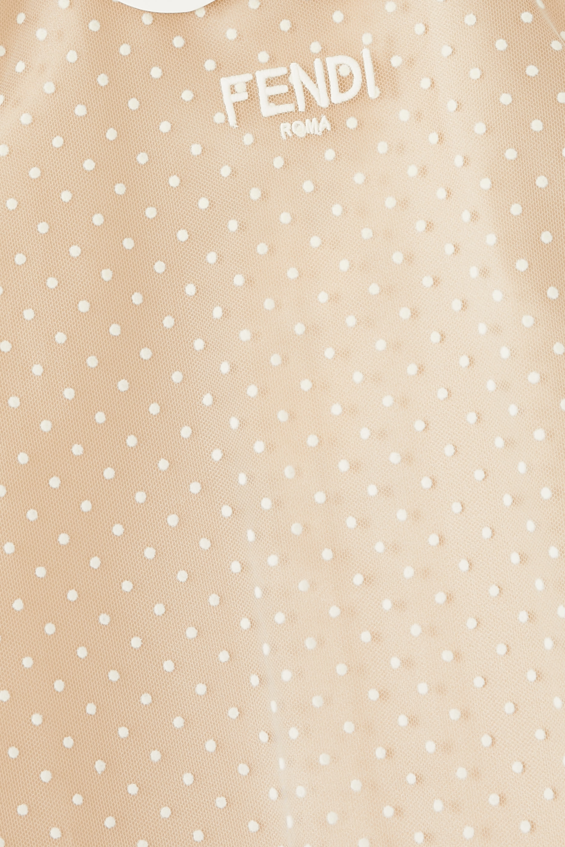 فستان بتفاصيل شعار الماركة للأطفال