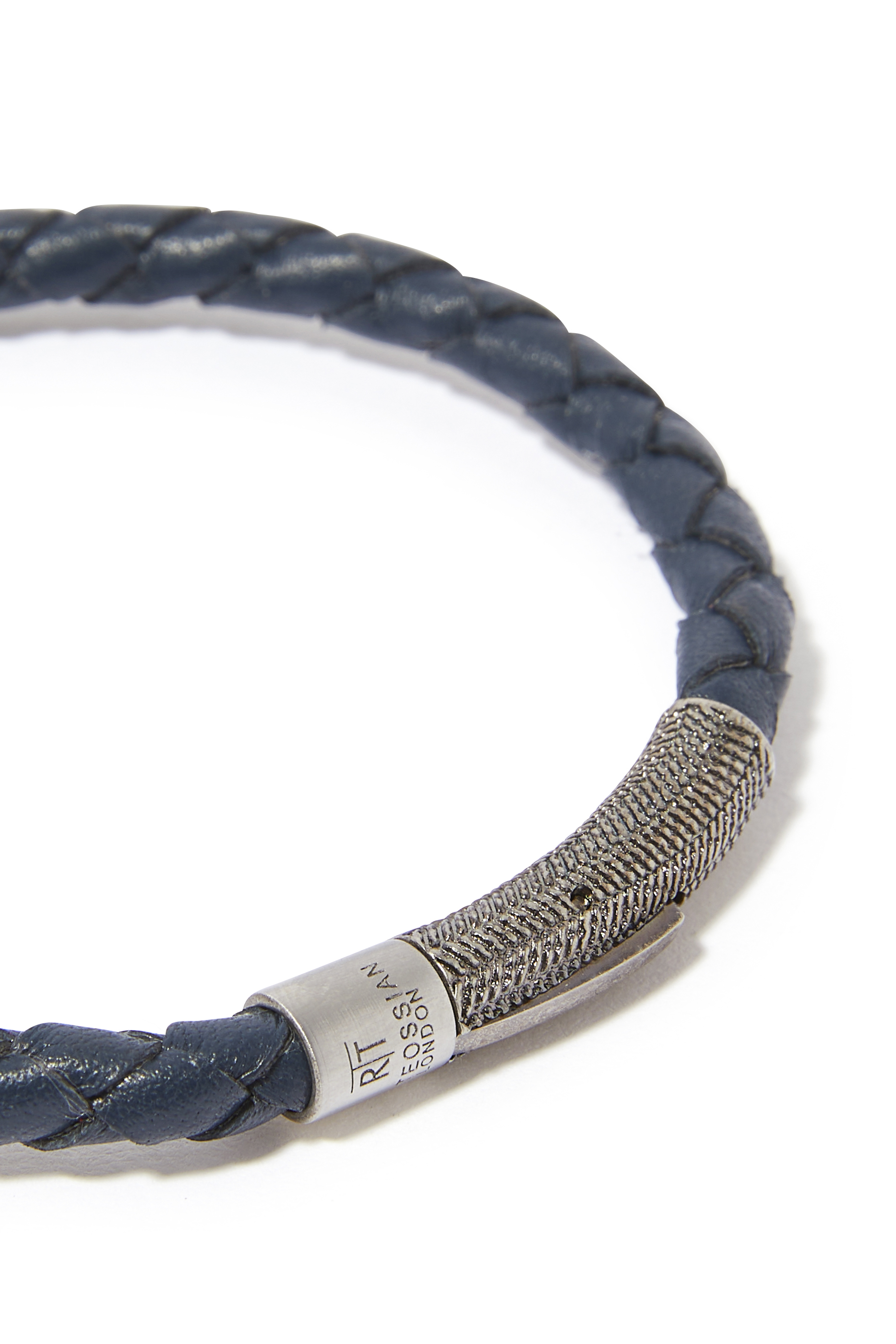 سوار فينتج بمشبك كبس بنقشة هيرنغ بون