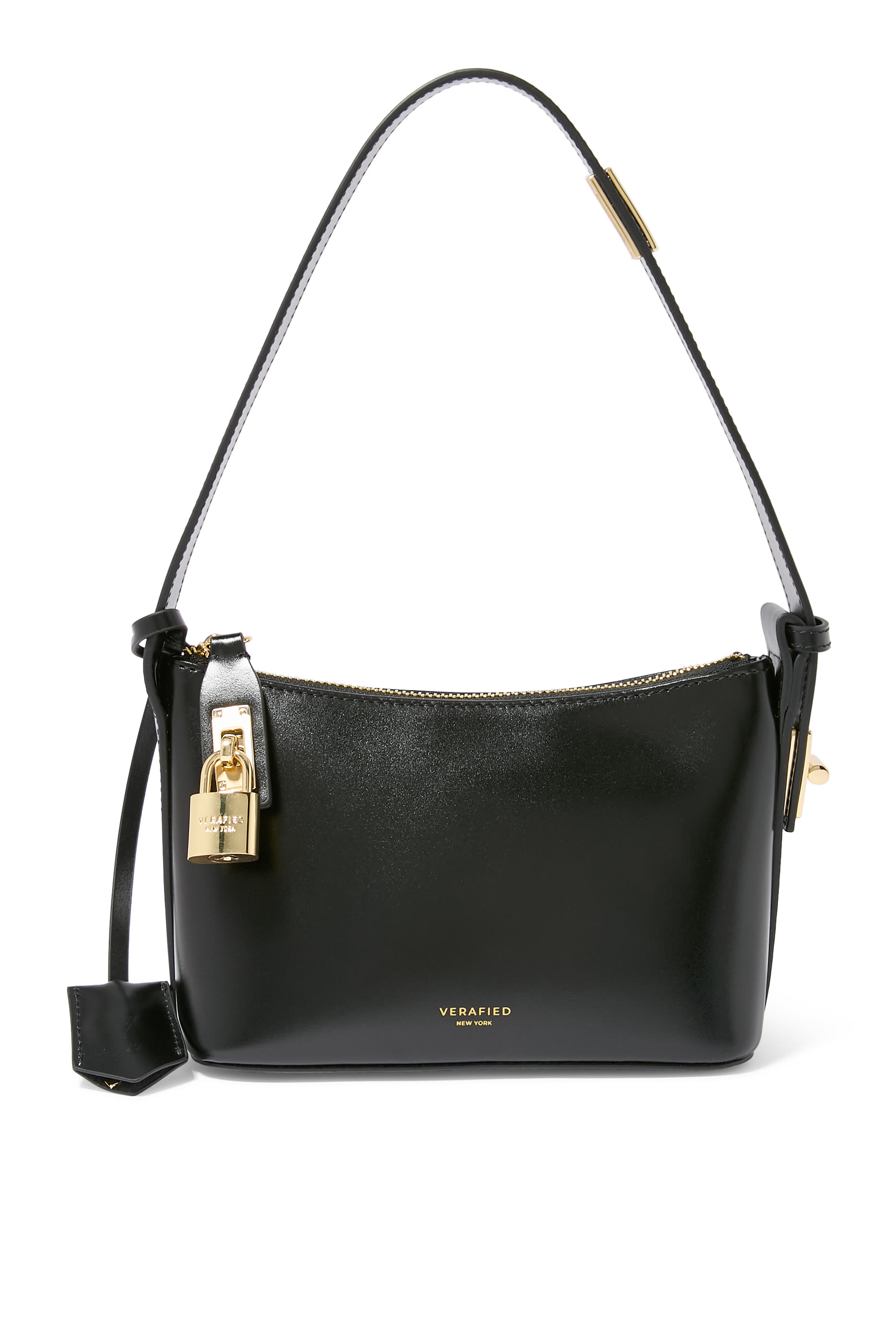 حقيبة هوبو صغيرة بتفاصيل ذهبية اللون