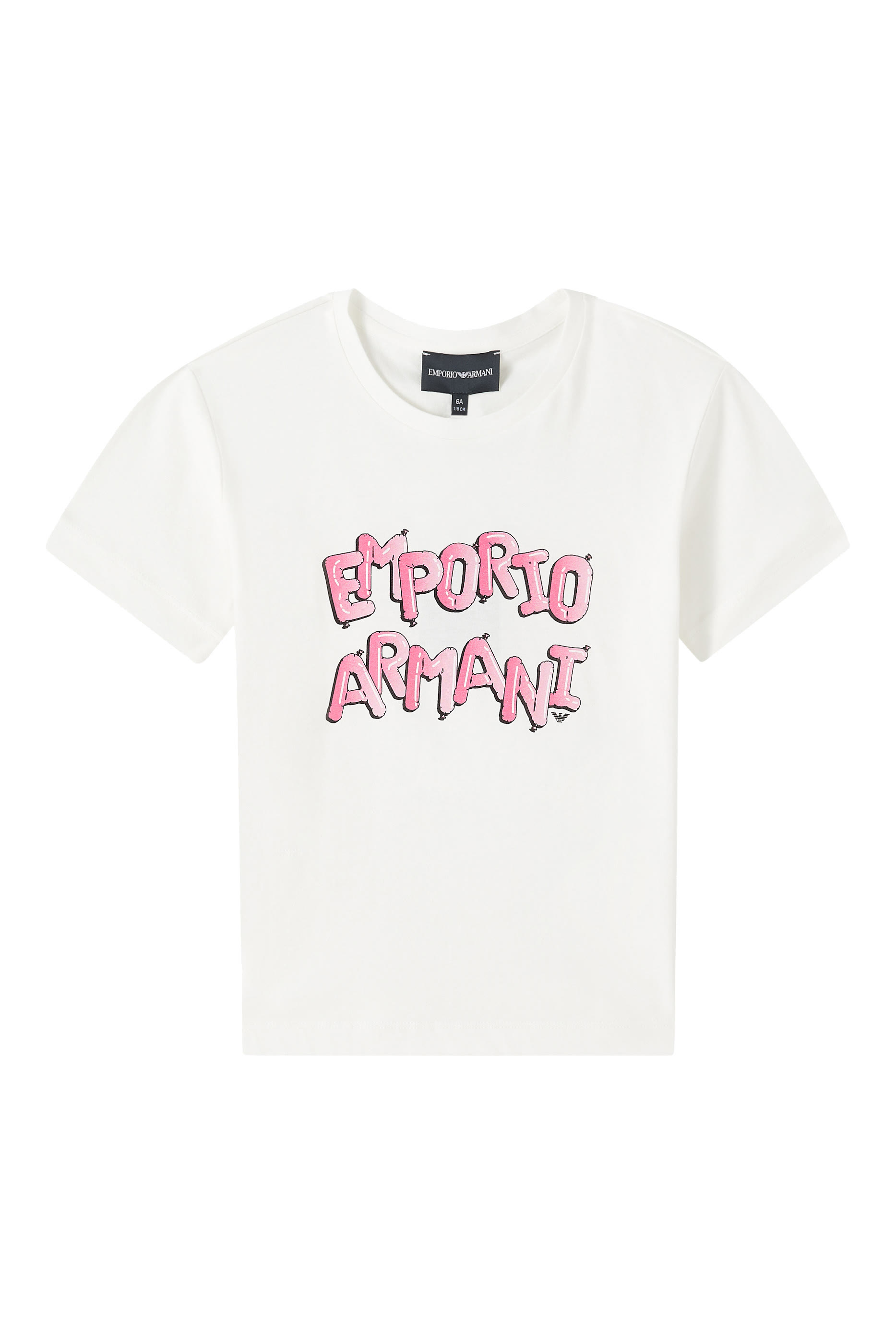 تيشيرت بشعار الماركة قطن للأطفال