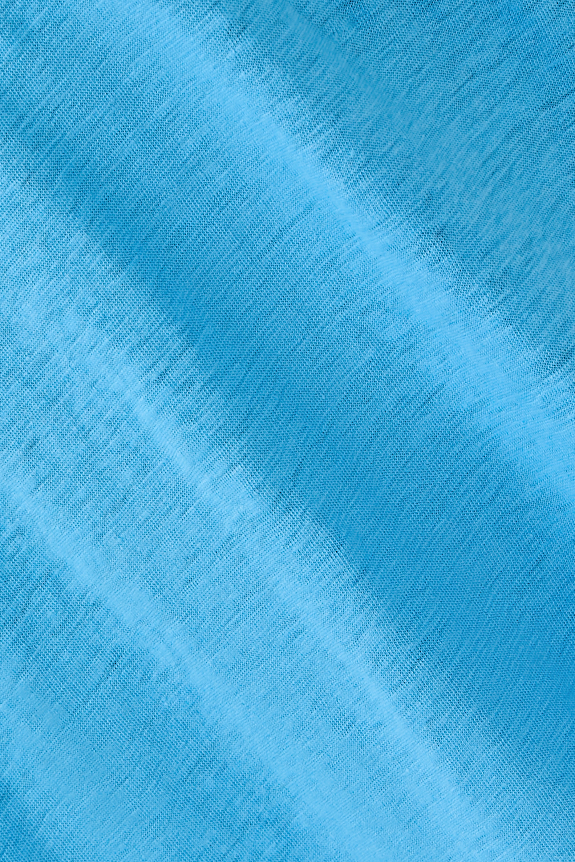 تيشيرت بياقة ضيقة كتان جيرسيه عضوي