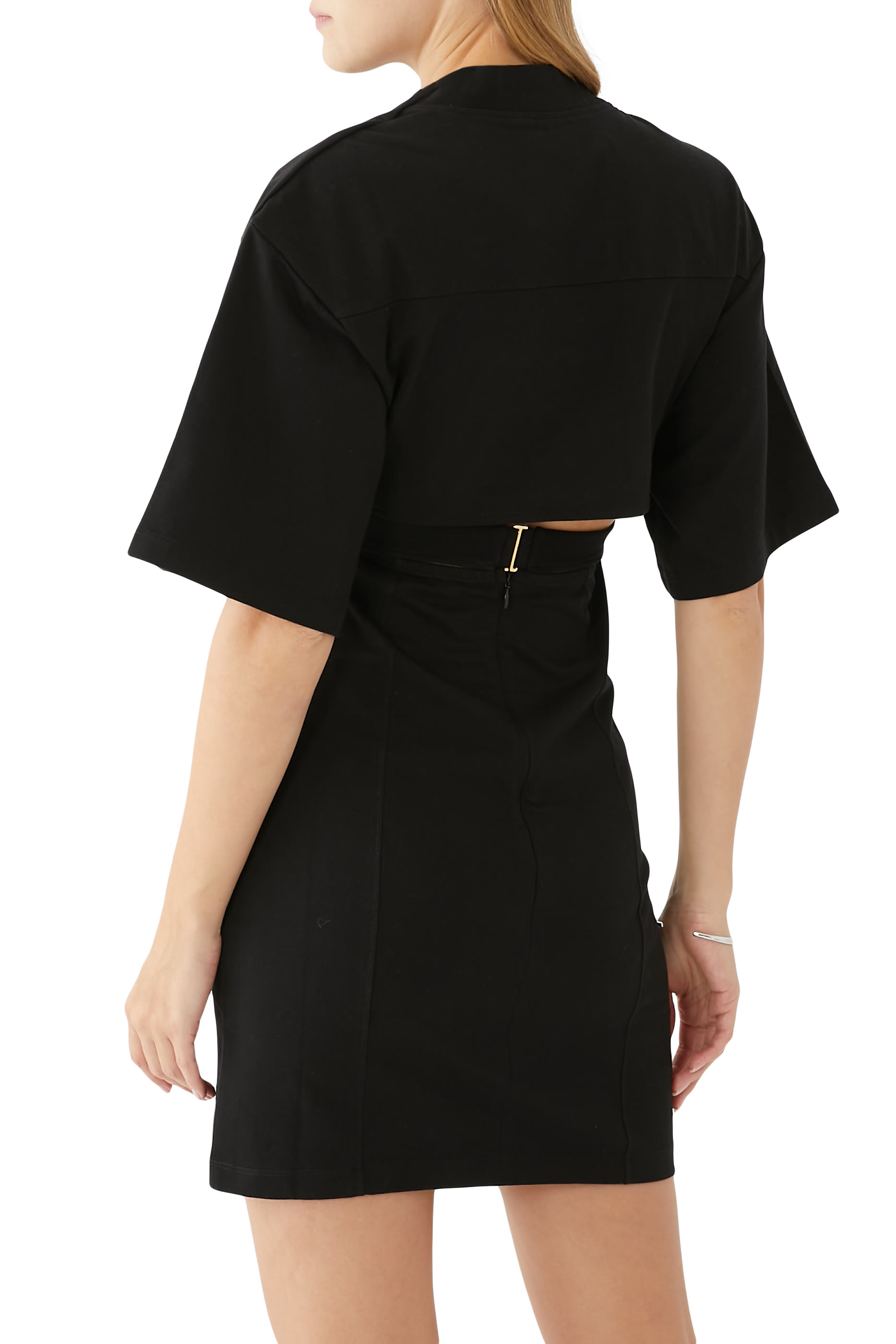 فستان باهيا قصير بتصميم ملفوف