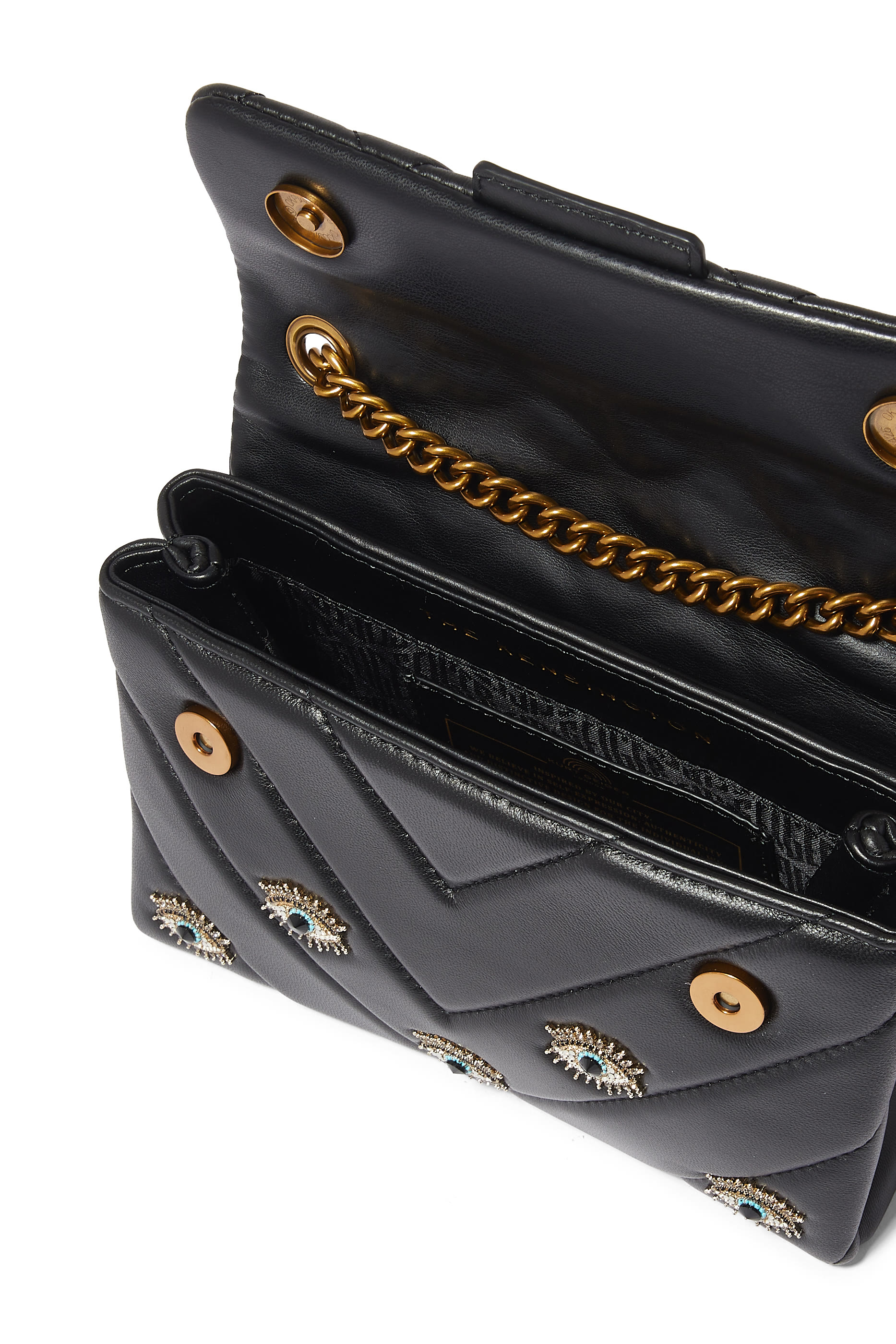 حقيبة كنسنغتون متوسطة بنقشة عيون