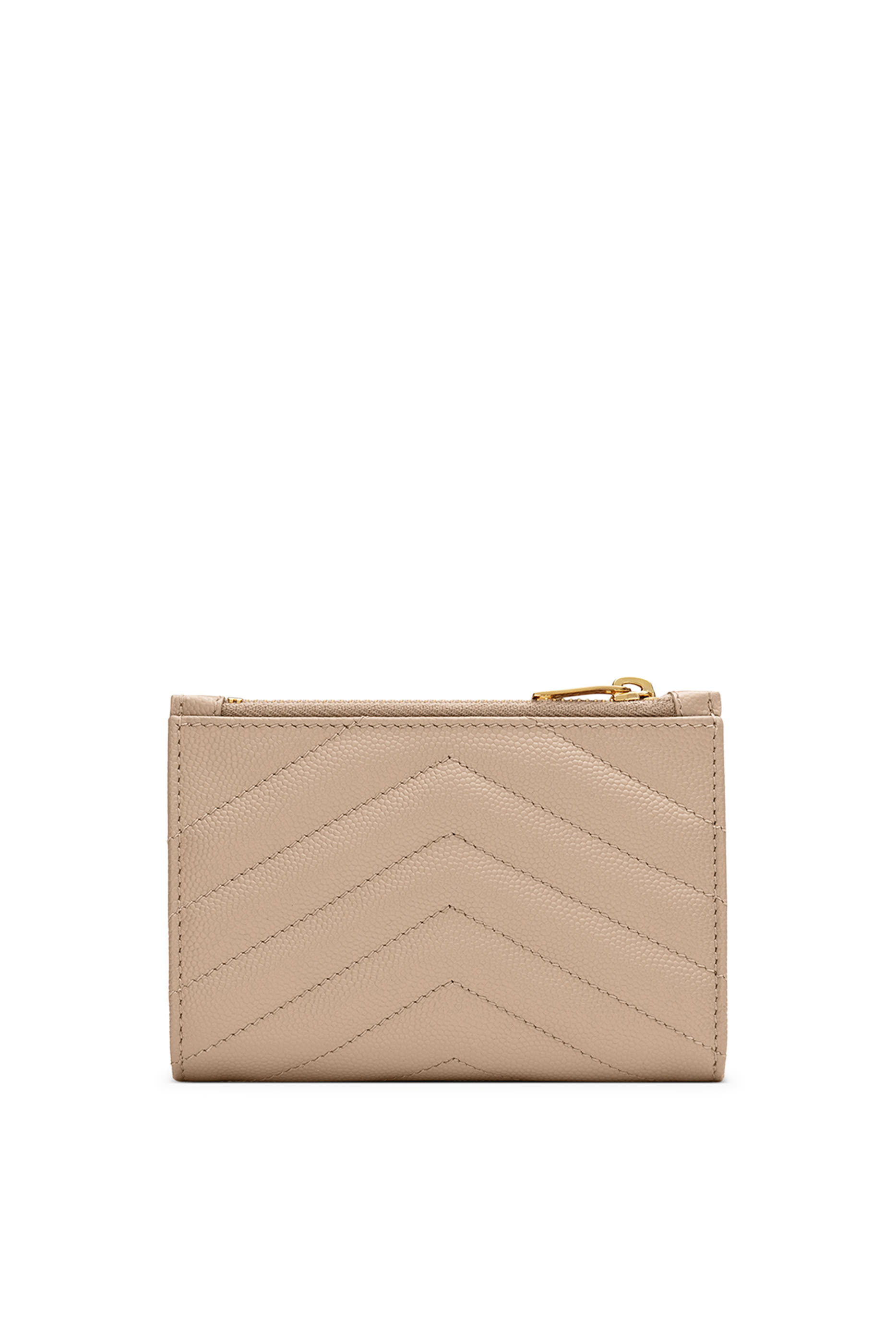 محفظة فراجمنتس بتصميم ثنائي الطي بشعار الماركة جلد مبطن