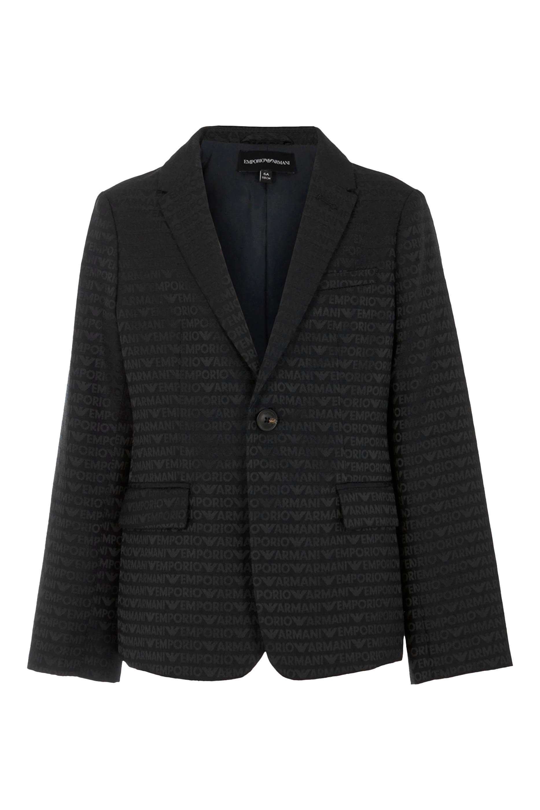 بليزر بشعار الماركة بالكامل للأطفال