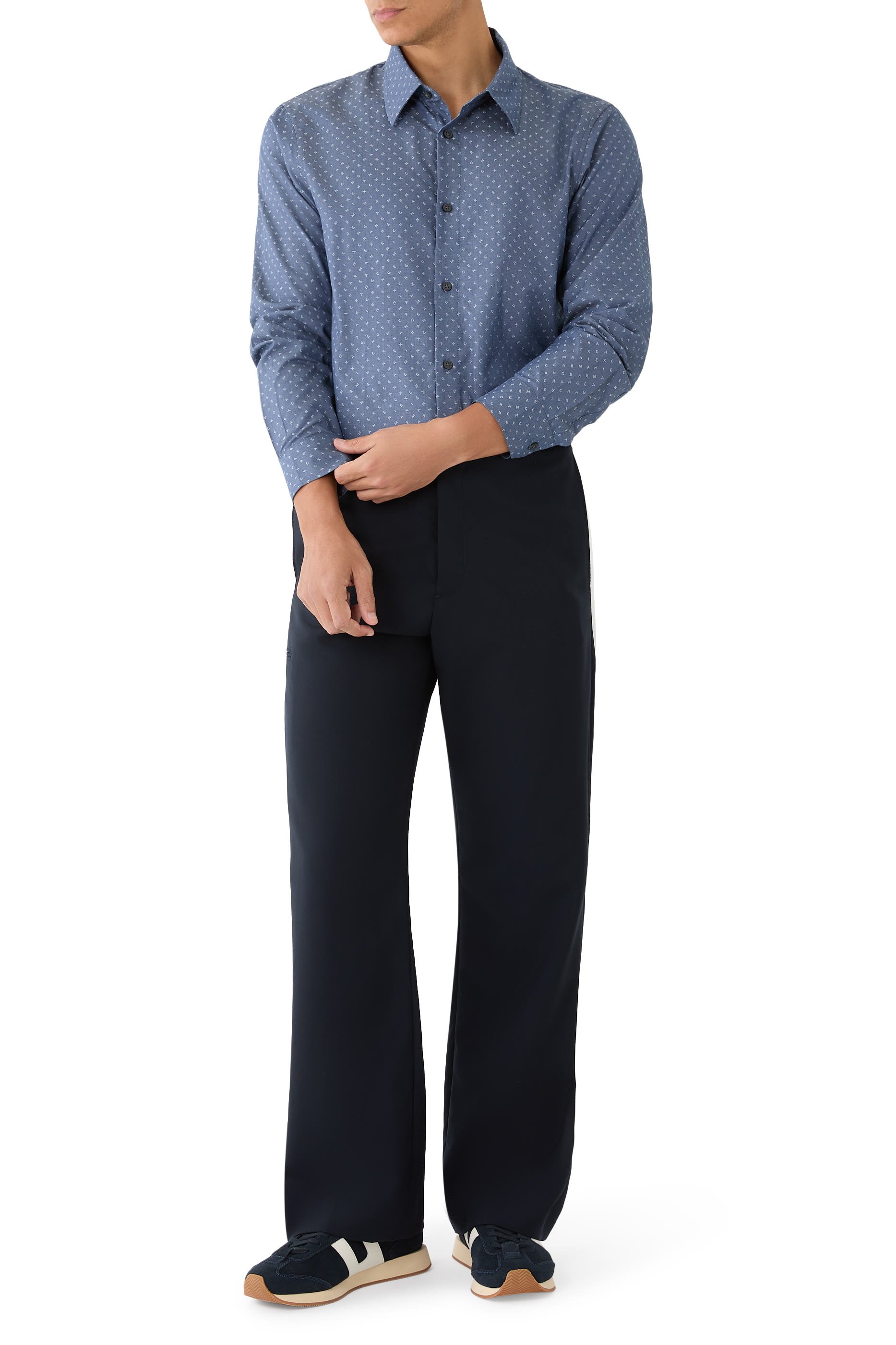 قميص جاكار مصبوغ