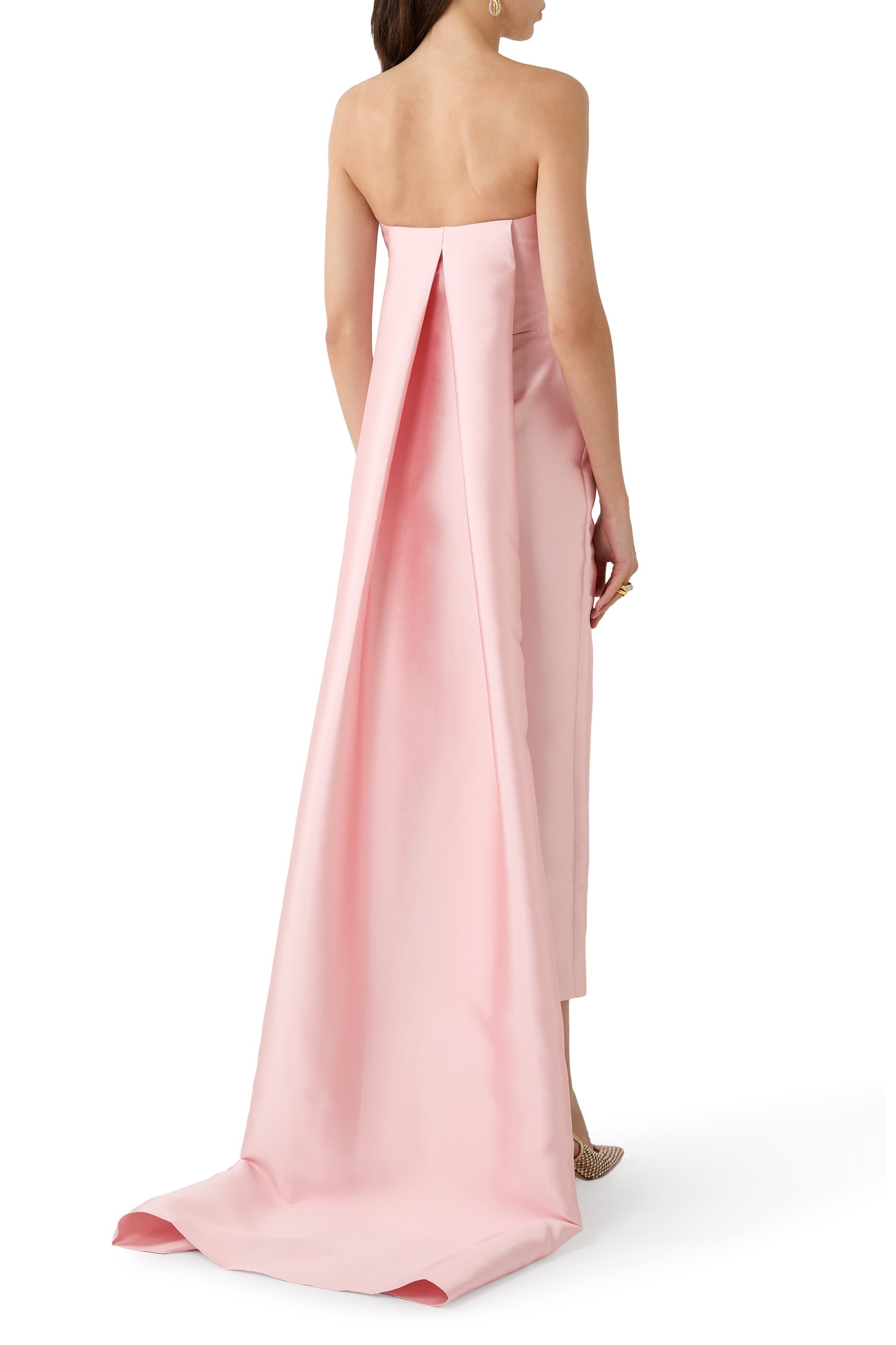 فستان كيكي بطول فوق الكاحل