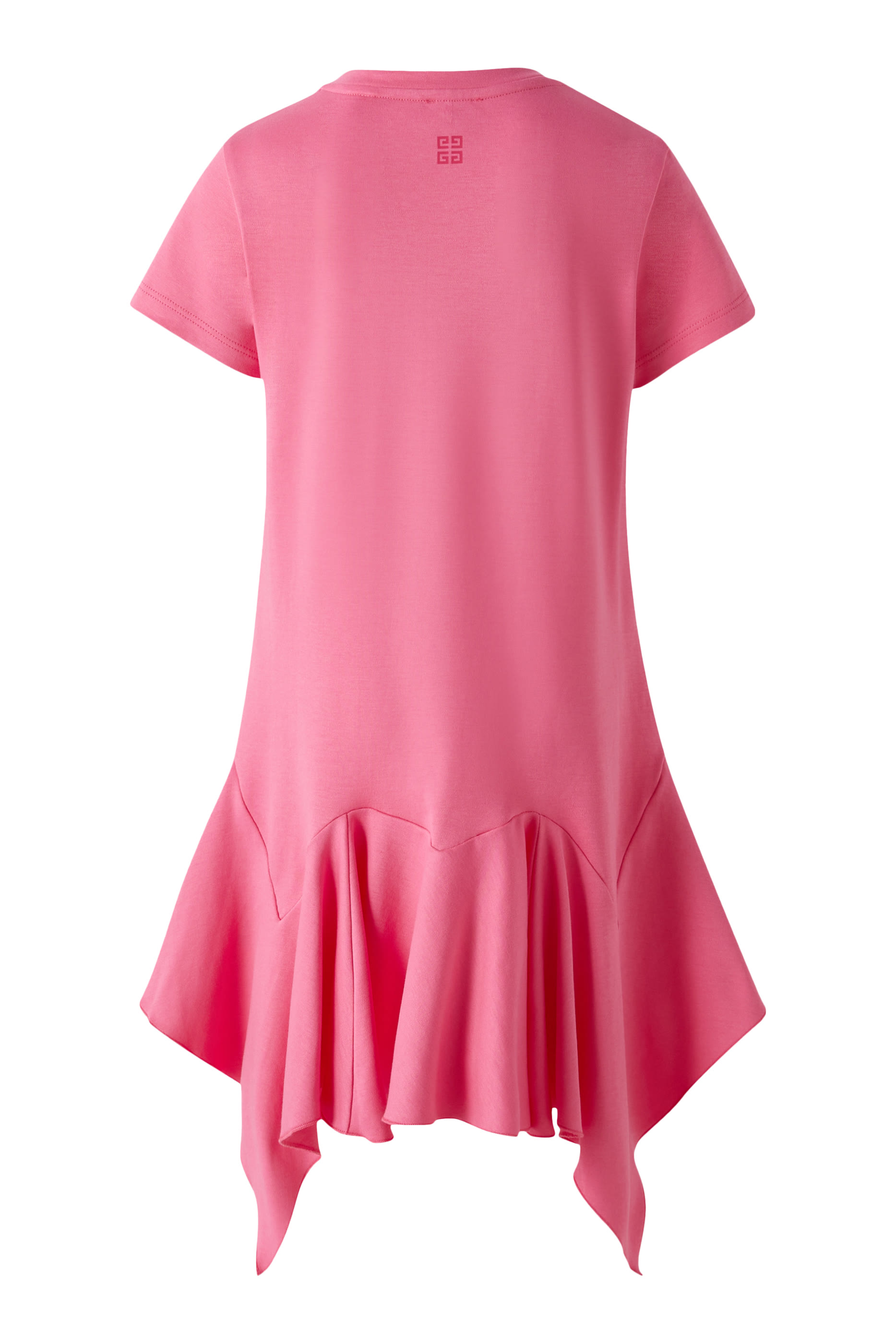 فستان بأكمام قصيرة وشعار الماركة للأطفال