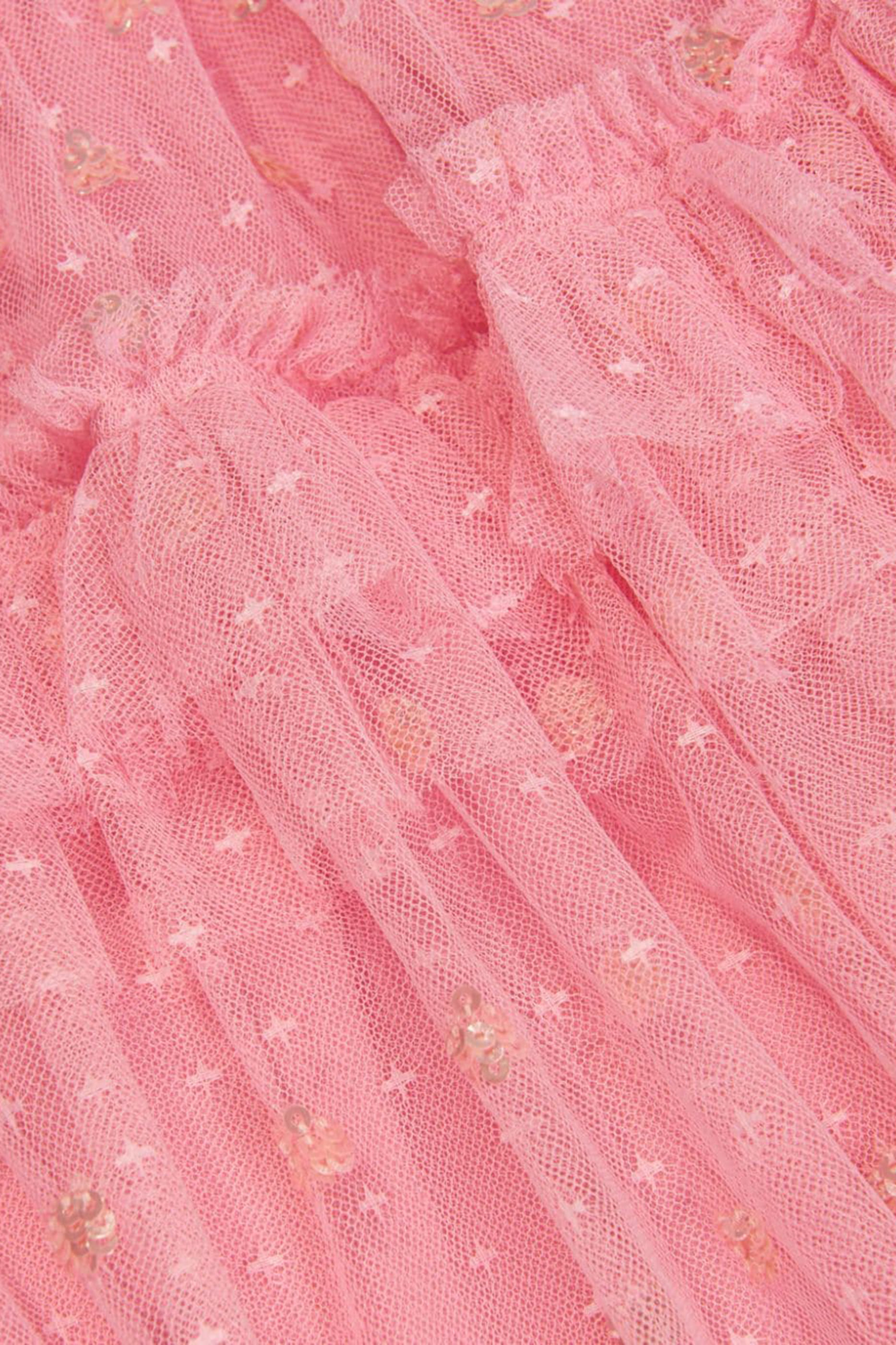 فستان بكشكش ونقاط ترتر للأطفال