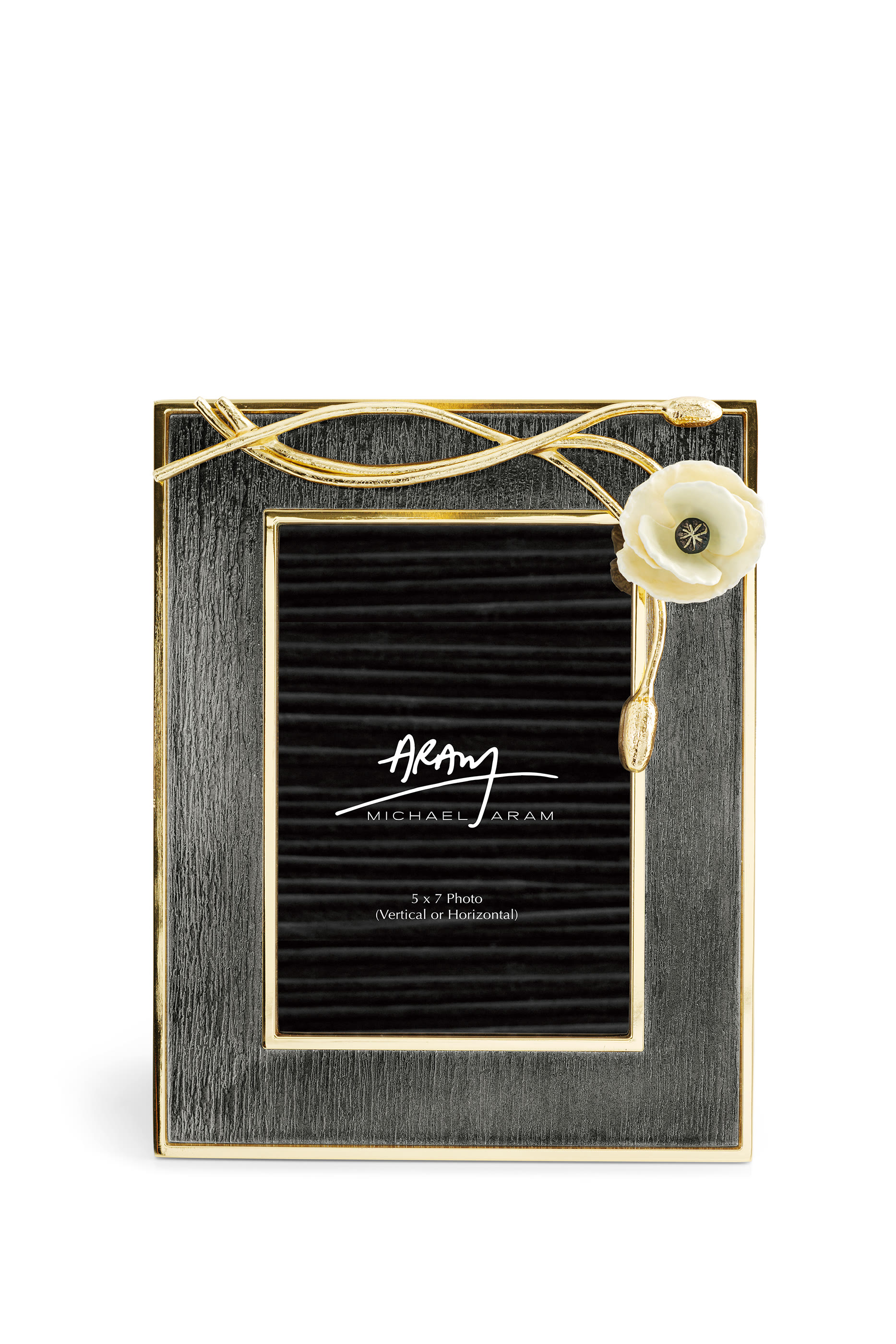 إطار صور 5&times;7 مزين بزهور شقائق النعمان