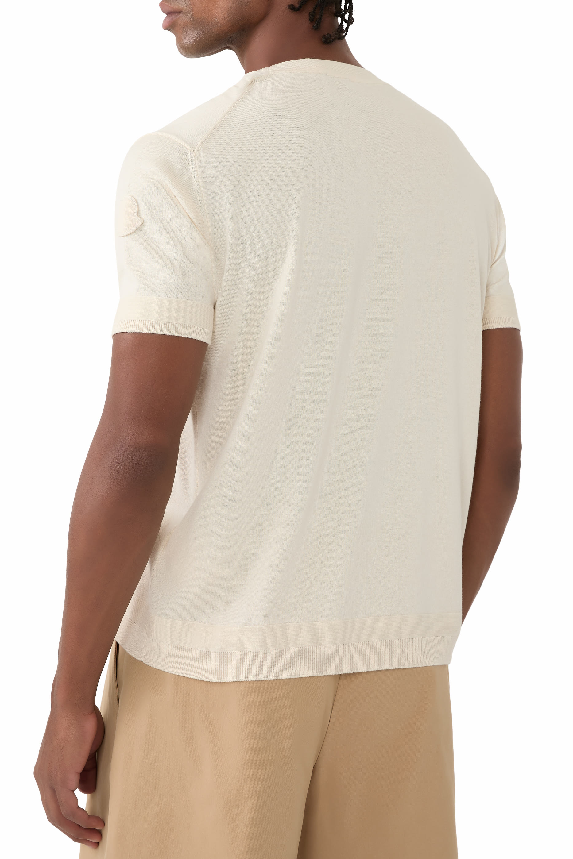 تيشيرت منسوج حرير وقطن