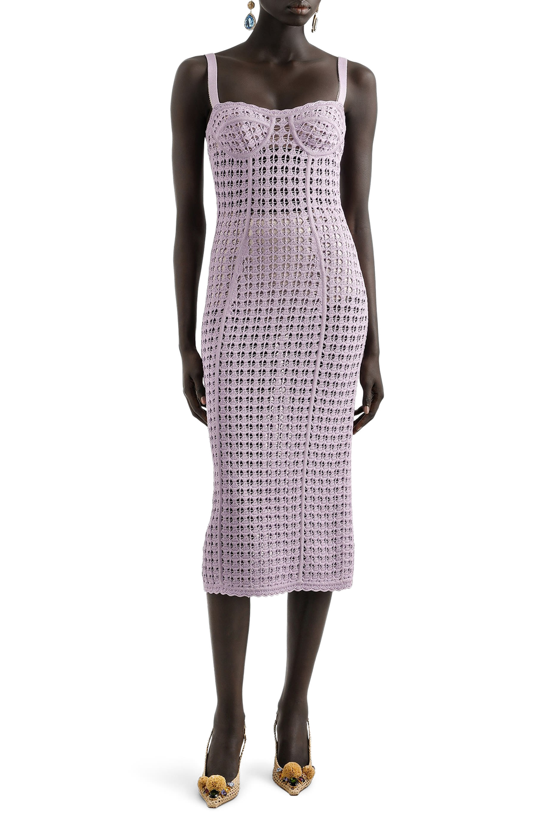 فستان بصدرية كروشيه