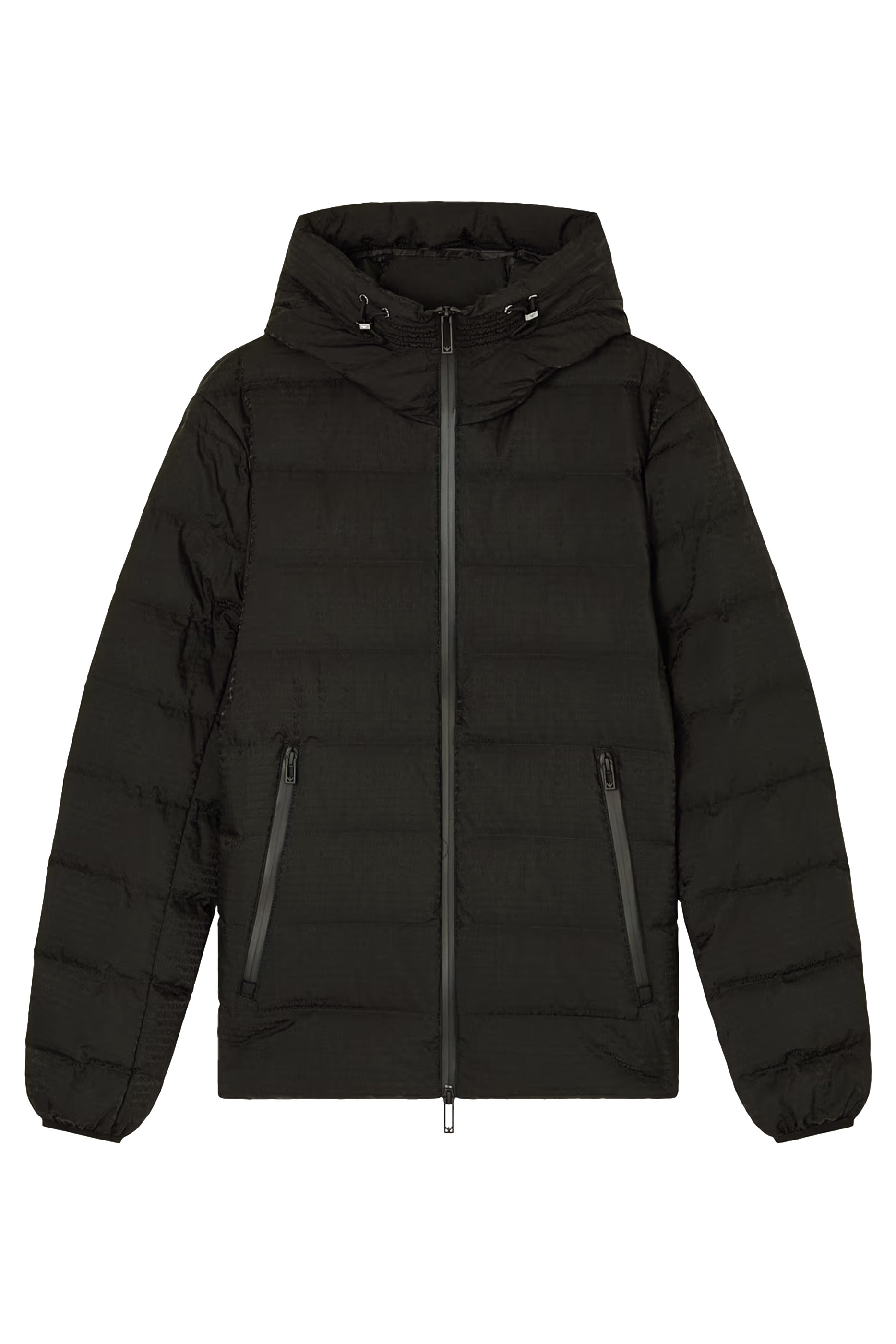 Hooded Quilted Nylon Down Jacket