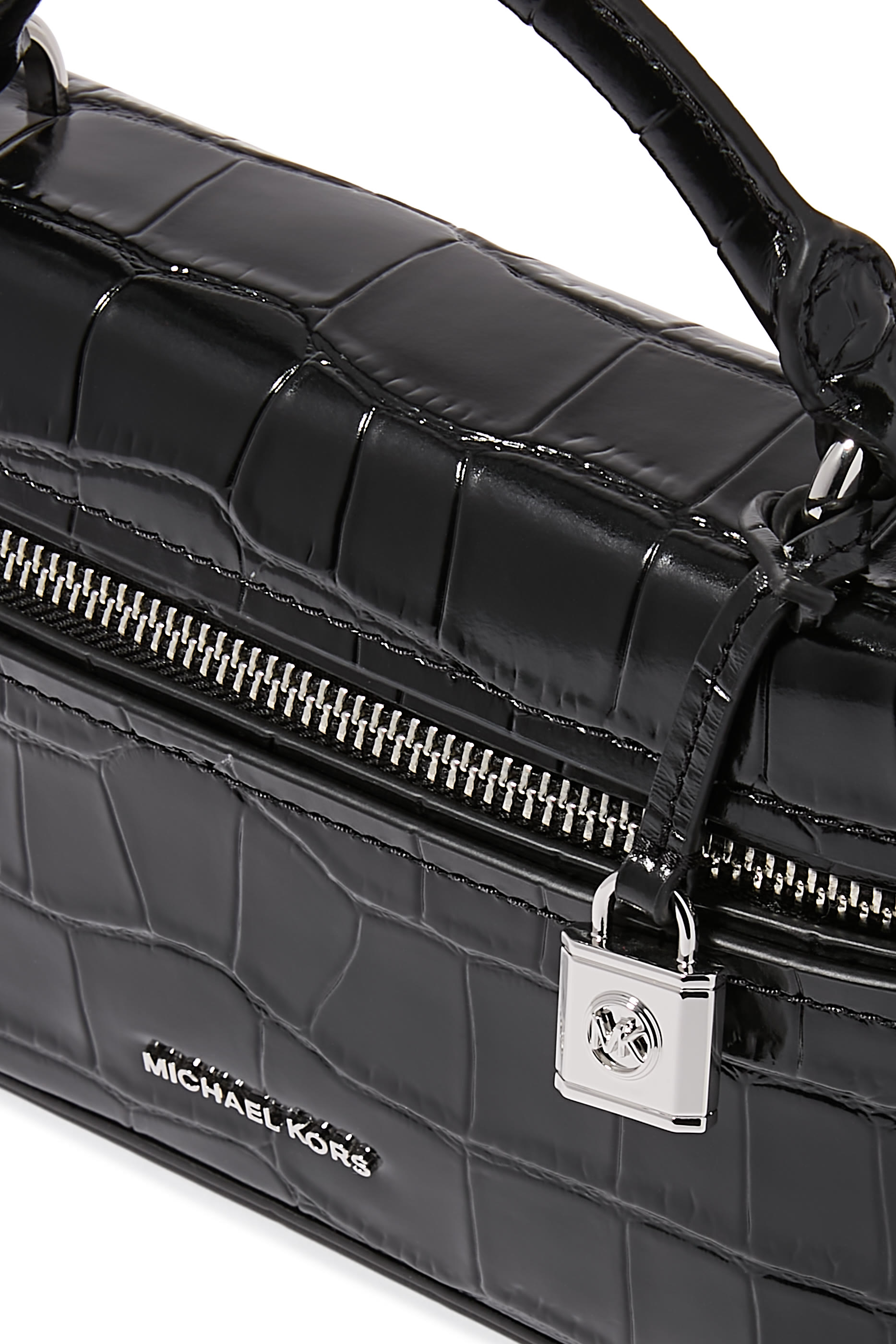 حقيبة جانا كروس بودي صغيرة جدا بنقشة جلد التمساح جلد