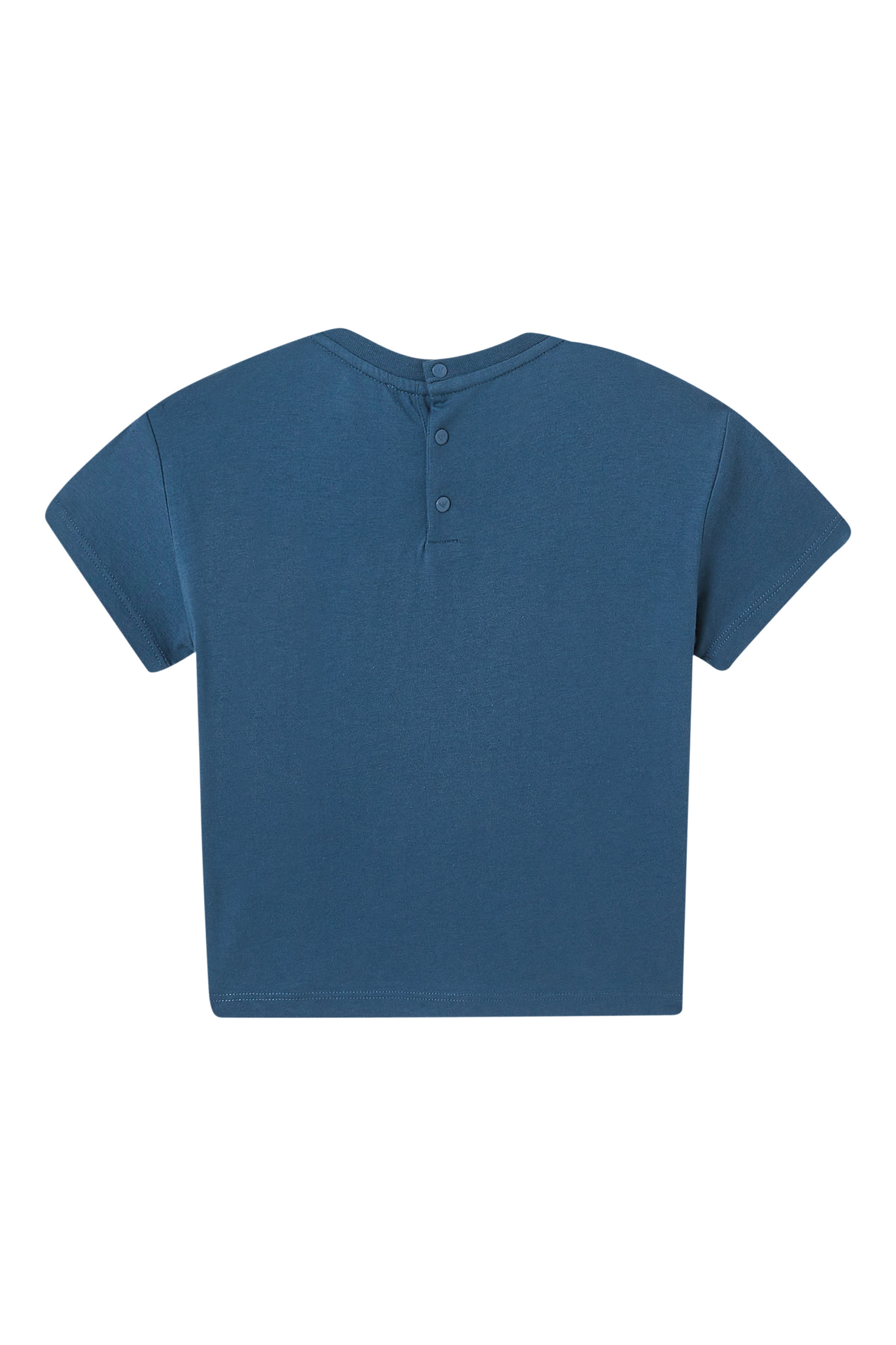 تيشيرت بشعار الماركة قطن للأطفال