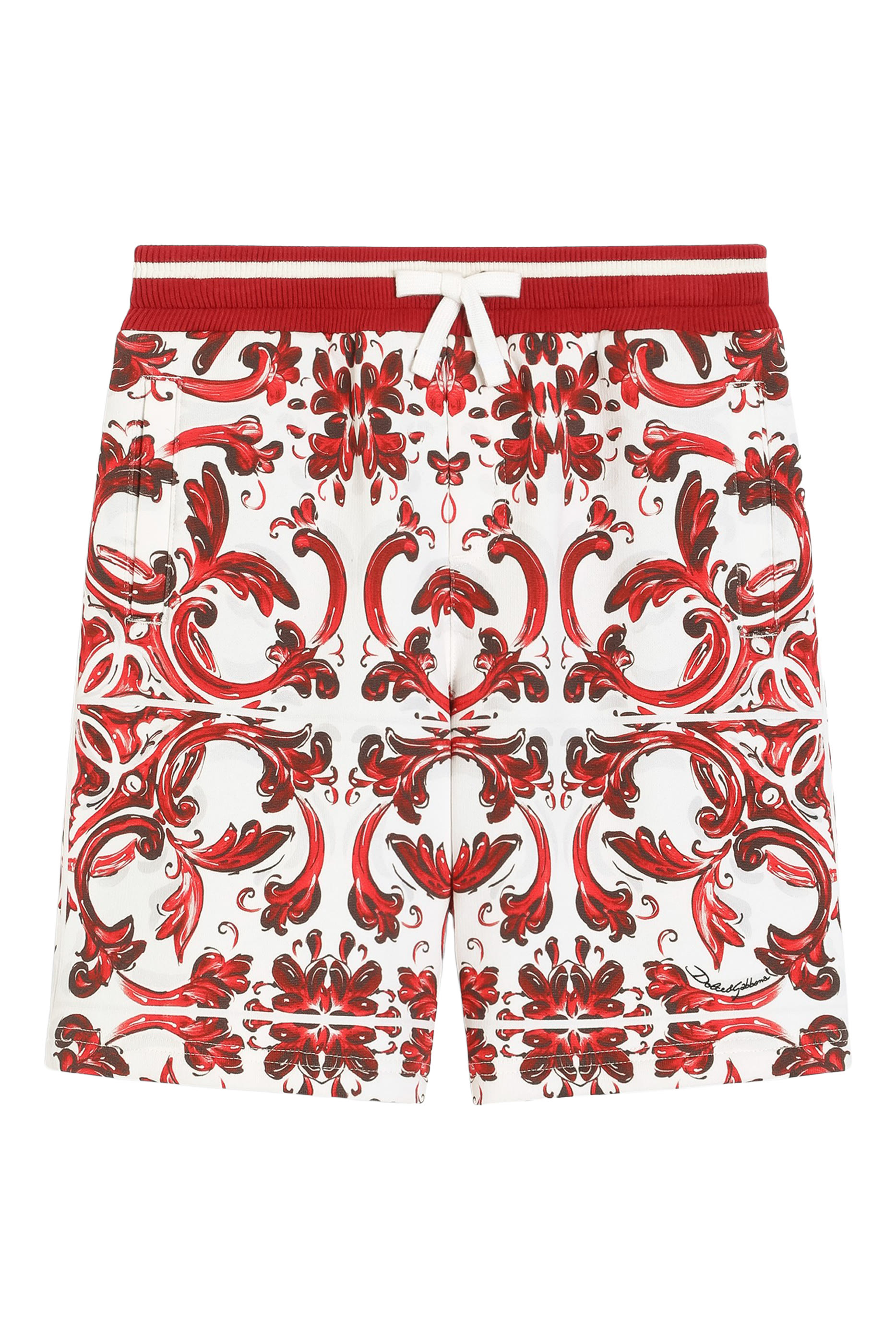 Kids Majolica-Print Bermuda Shorts