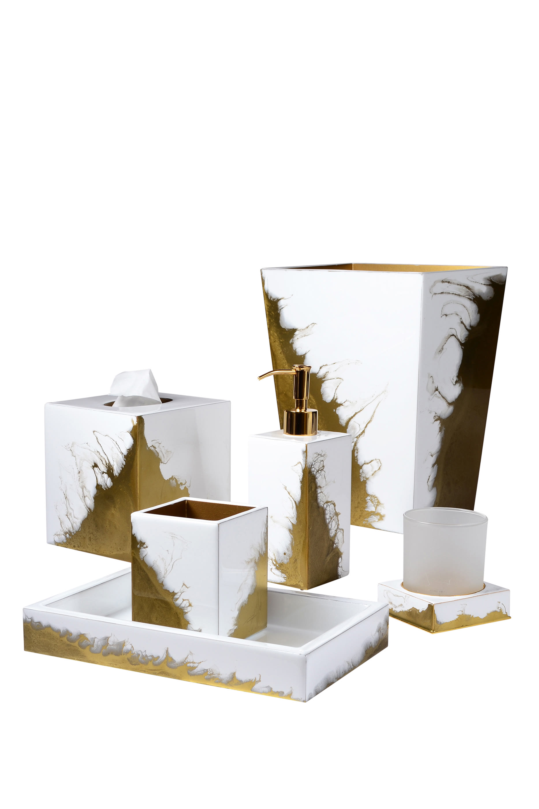 وعاء لافا طويل مربع الشكل