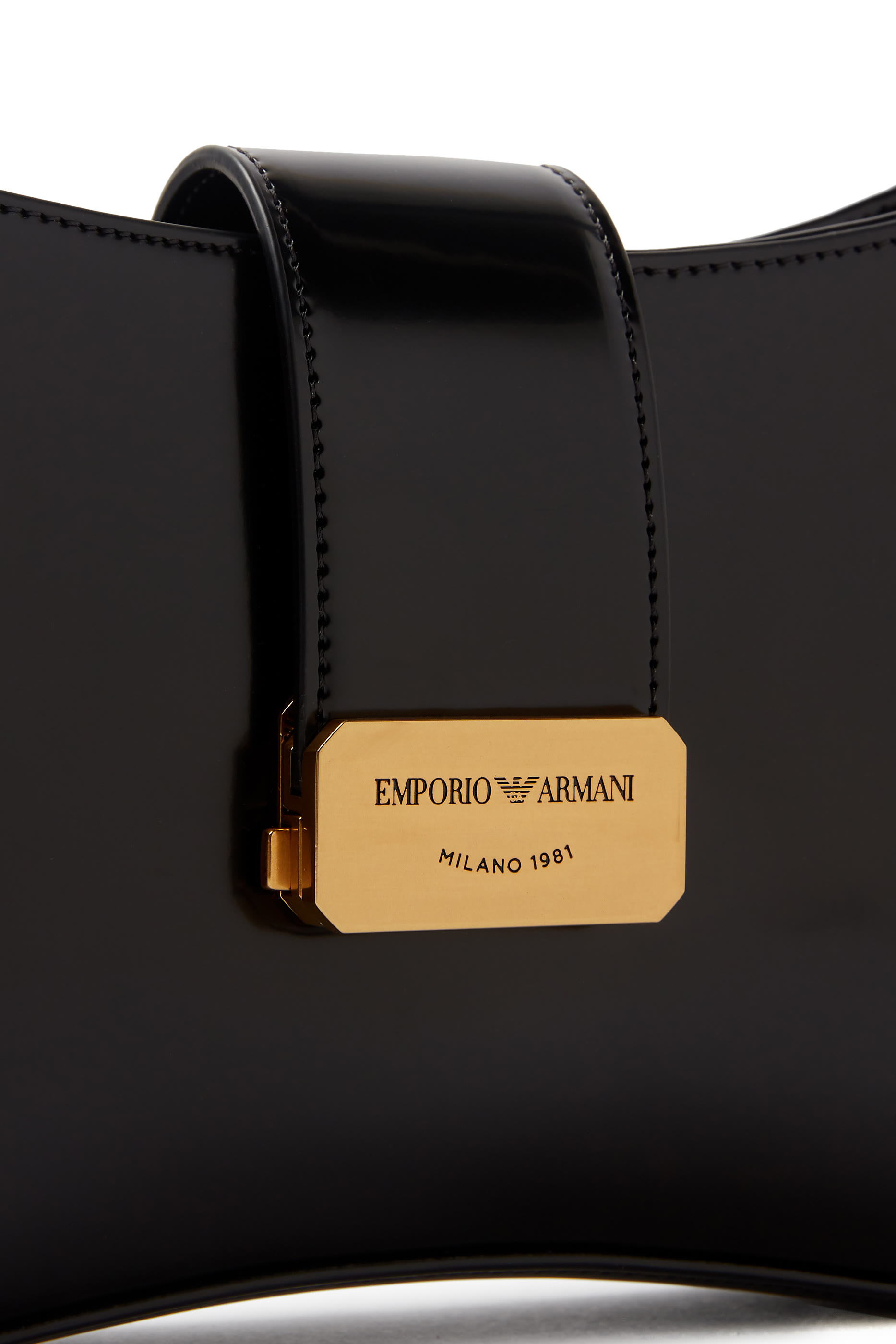 حقيبة كتف هوبو يإبزيم بشعار الماركة