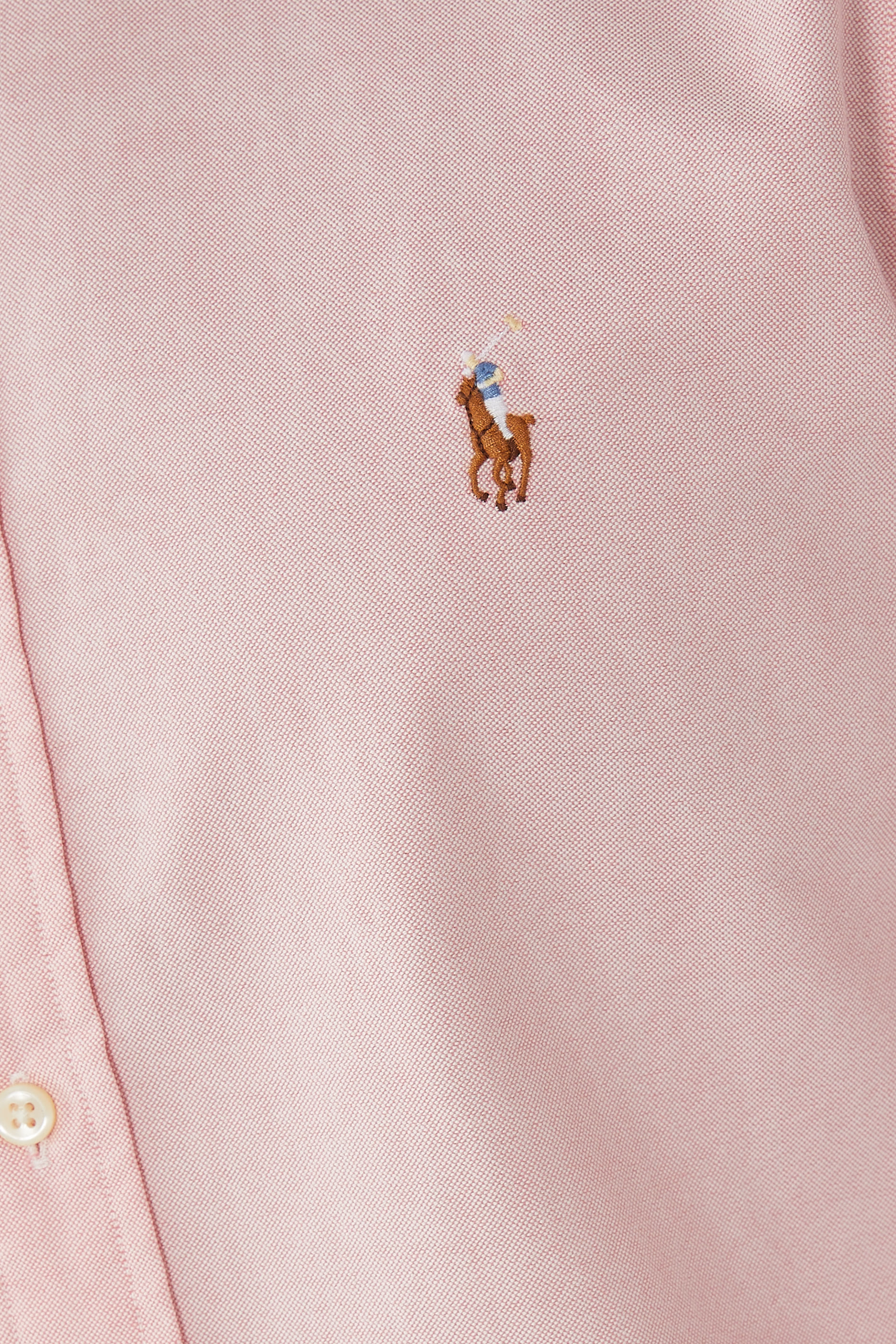 قميص قطن مطرز بشعار الماركة