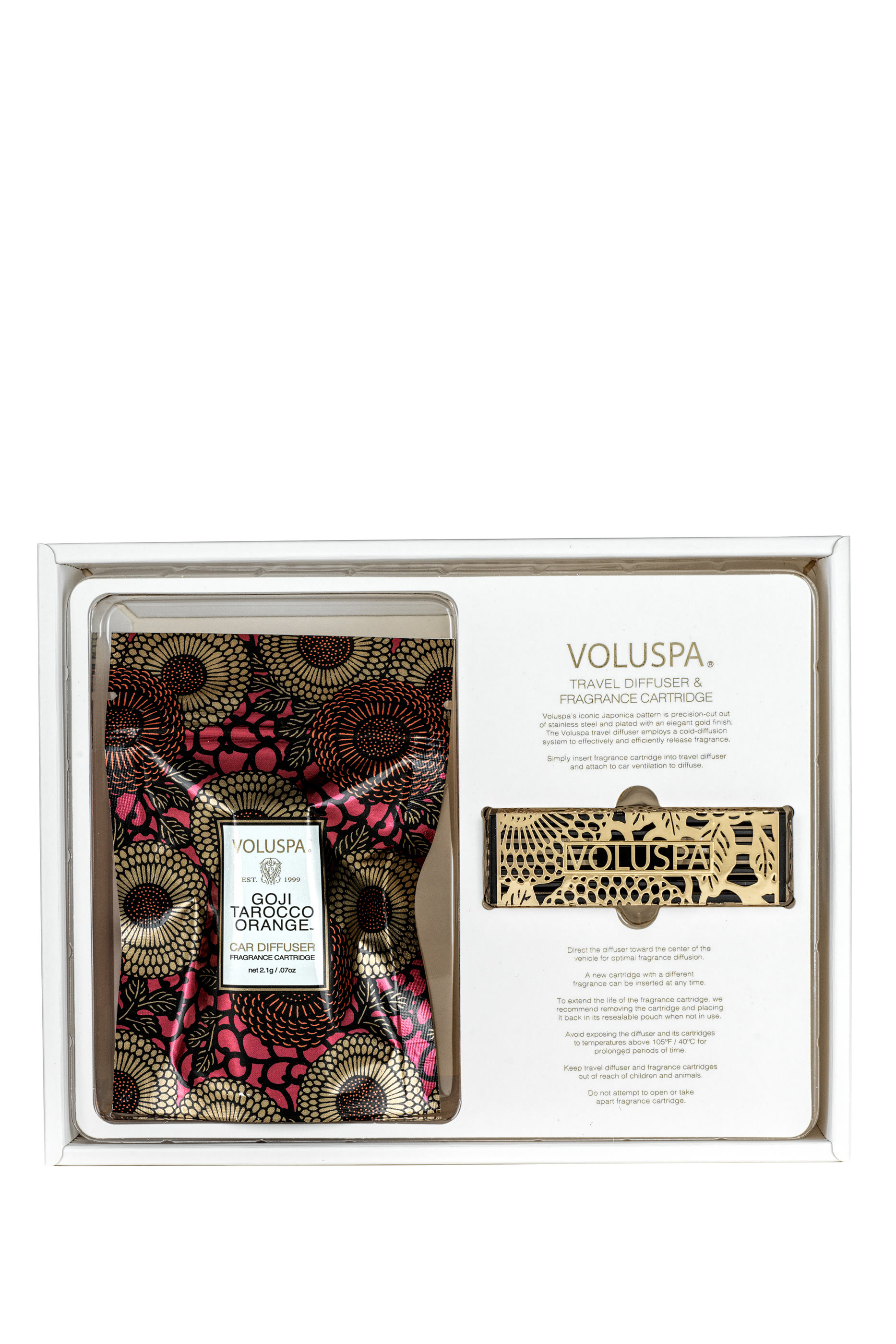 موزع وعبوة عطر غوجي تاروكو أورانج للاستخدام أثناء السفر