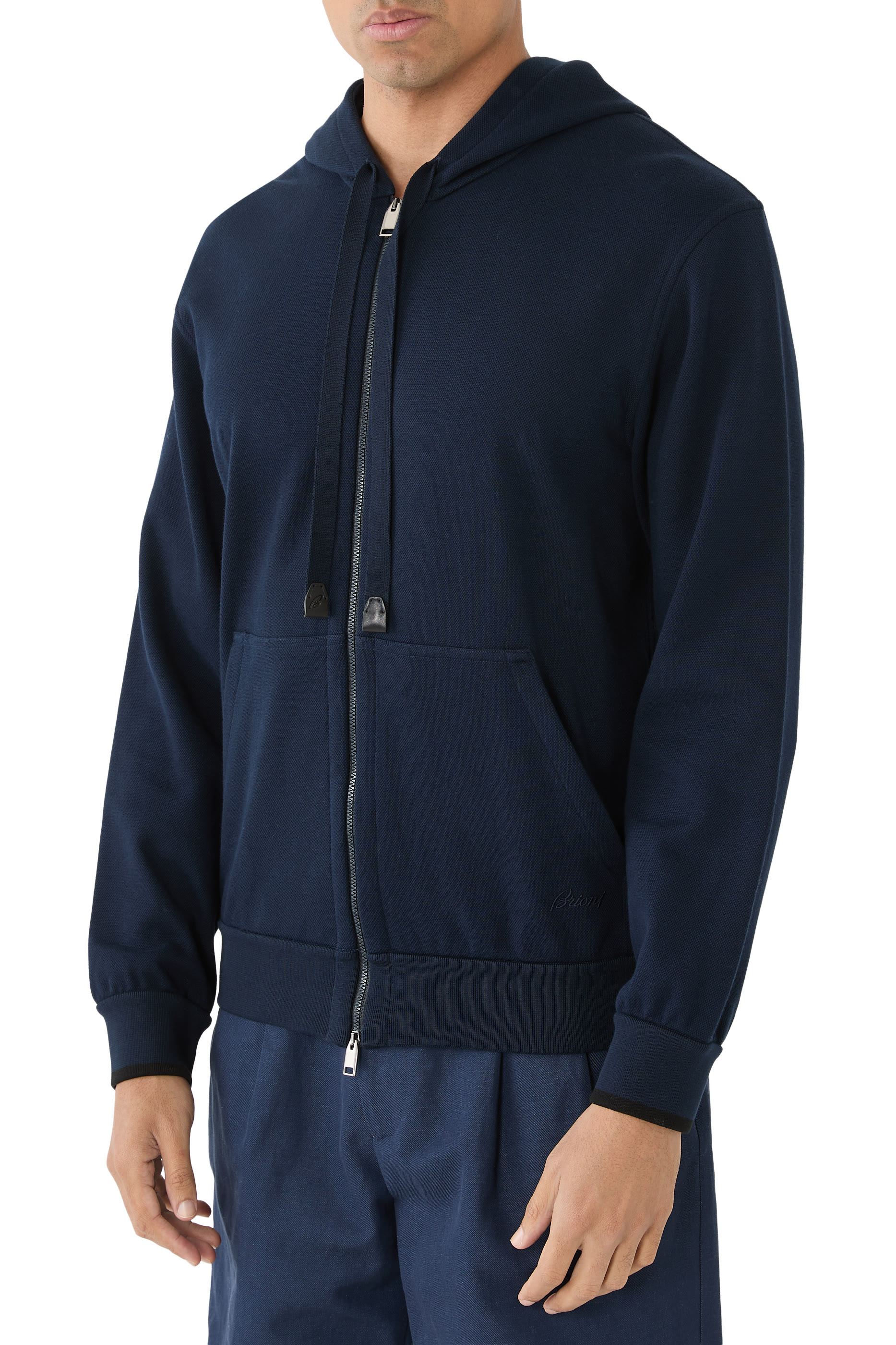 Essential Stretch Cotton Full-Zip Hooded Blouson