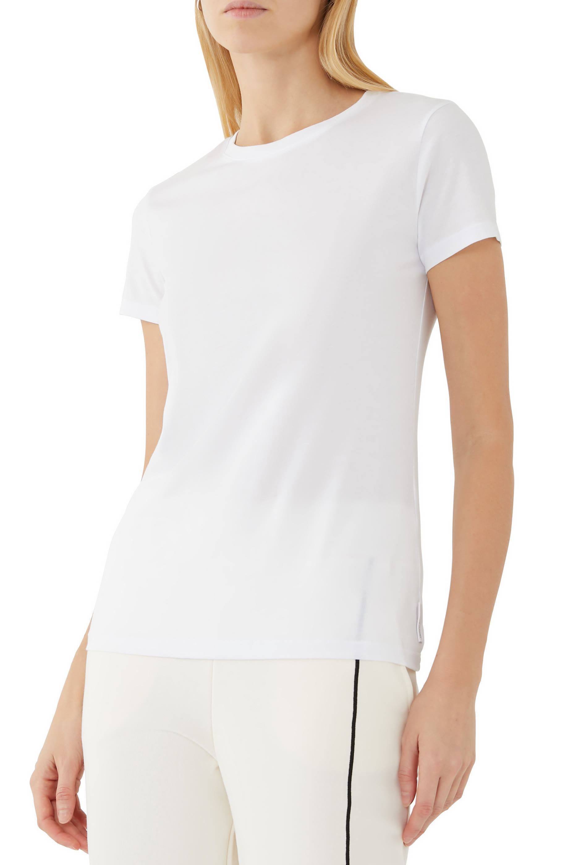 تيشيرت كلاسيكي قطن جيرسي بيما بشعار الماركة AX