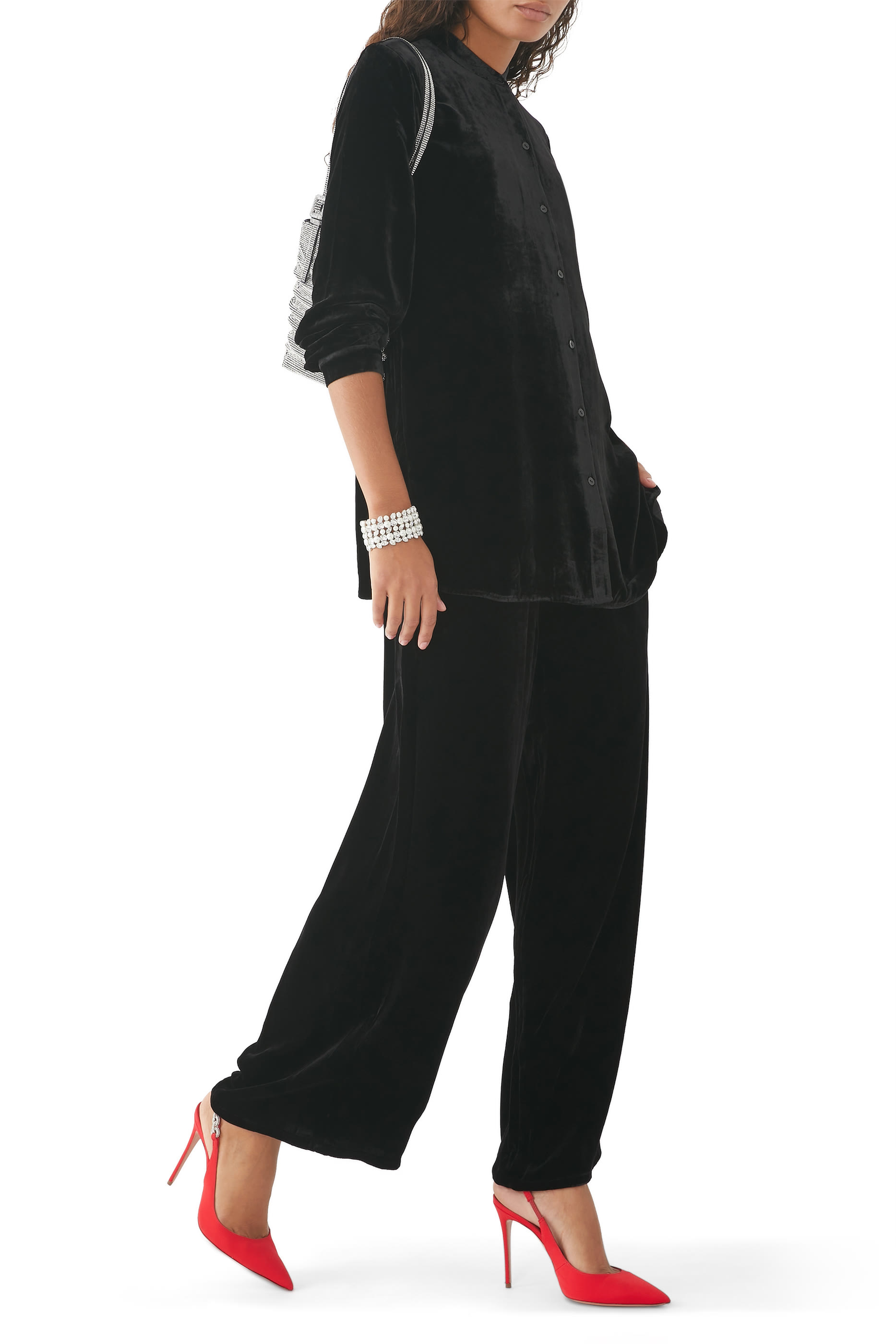 بنطال مخمل سهل الإرتداء