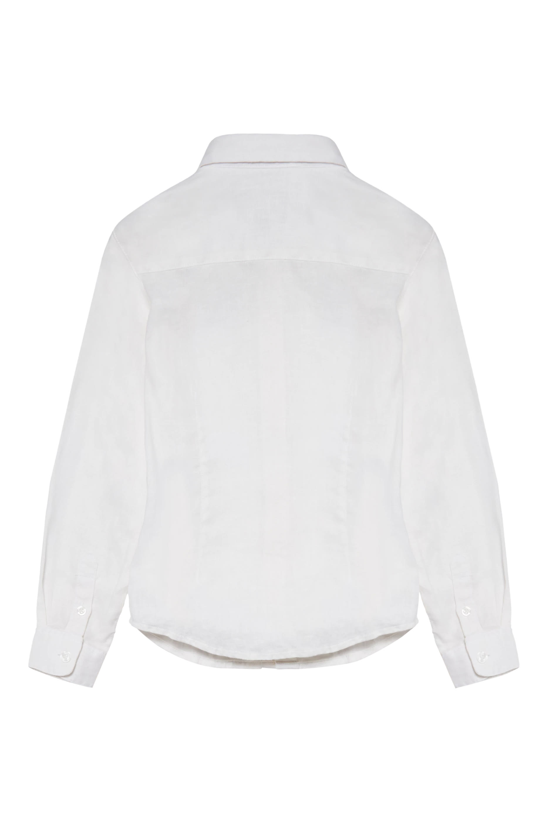 قميص كتان بأزرار للأطفال