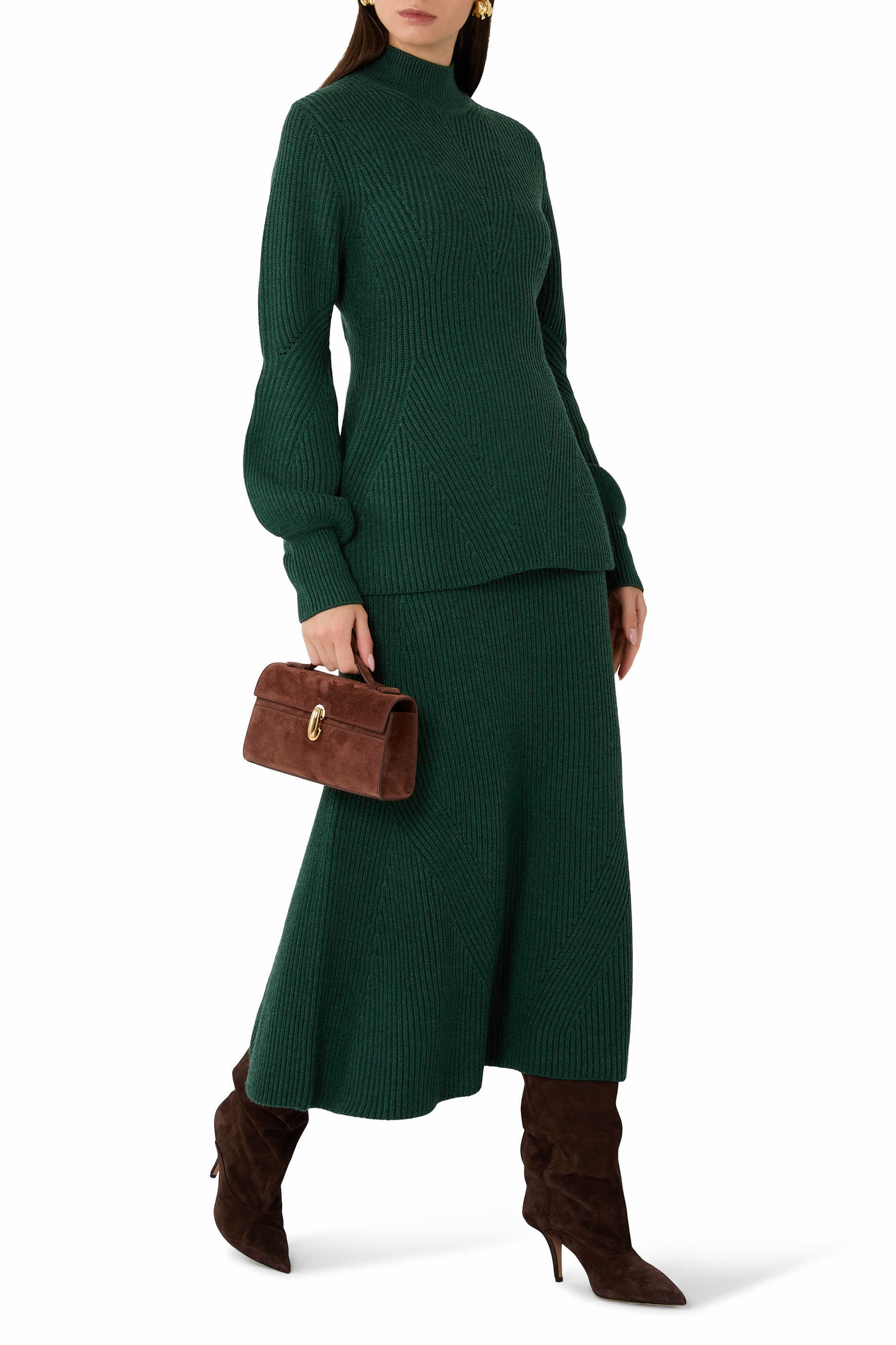 Hypnotic Rib Midi Skirt 