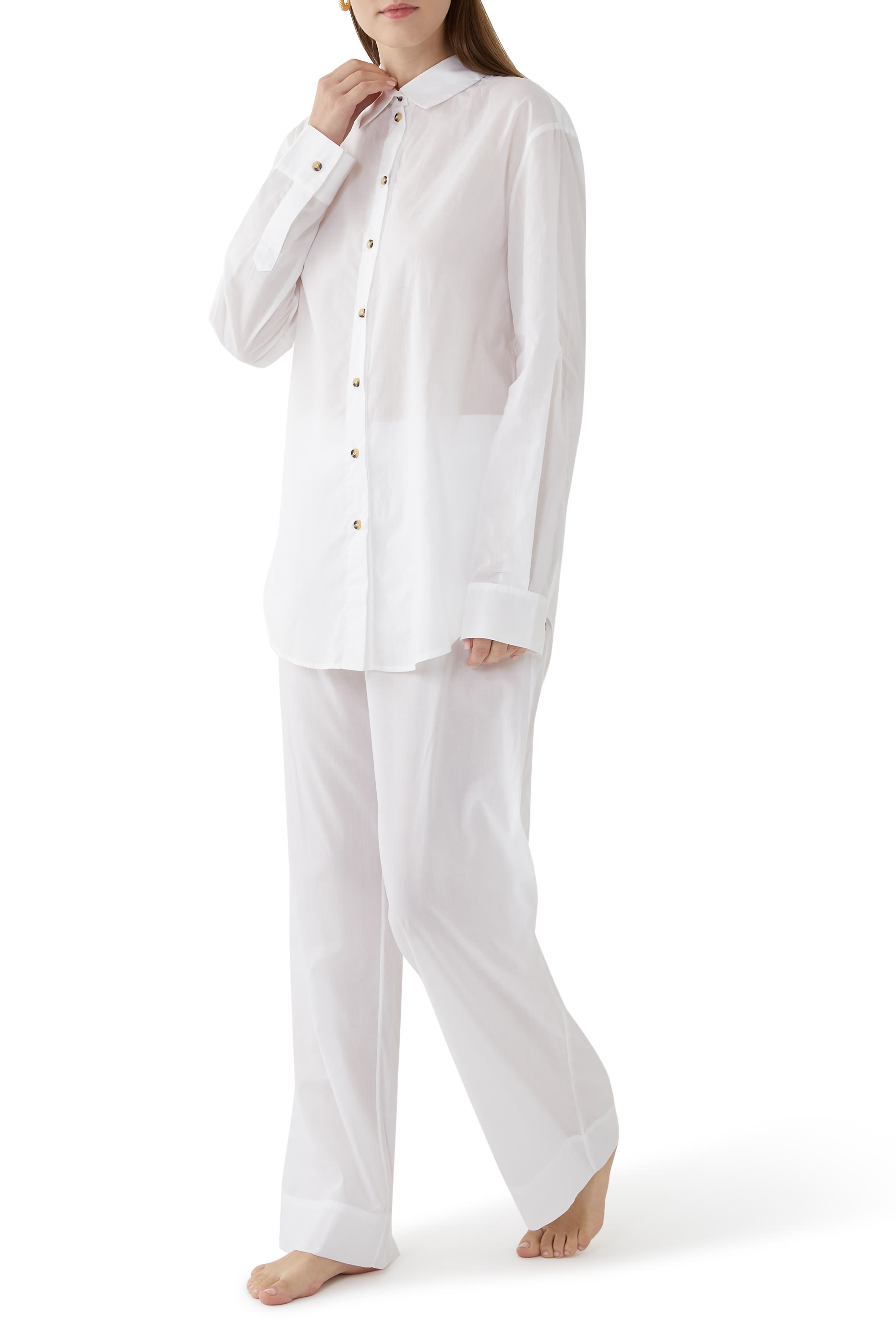 قميص بيجامة لندن قطن