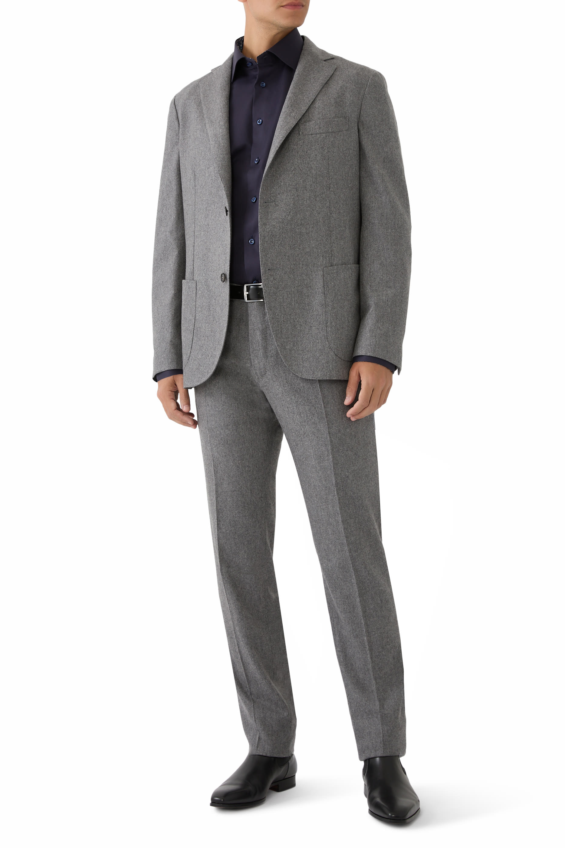 قميص بنقشة زهور تويل مميز للماركة