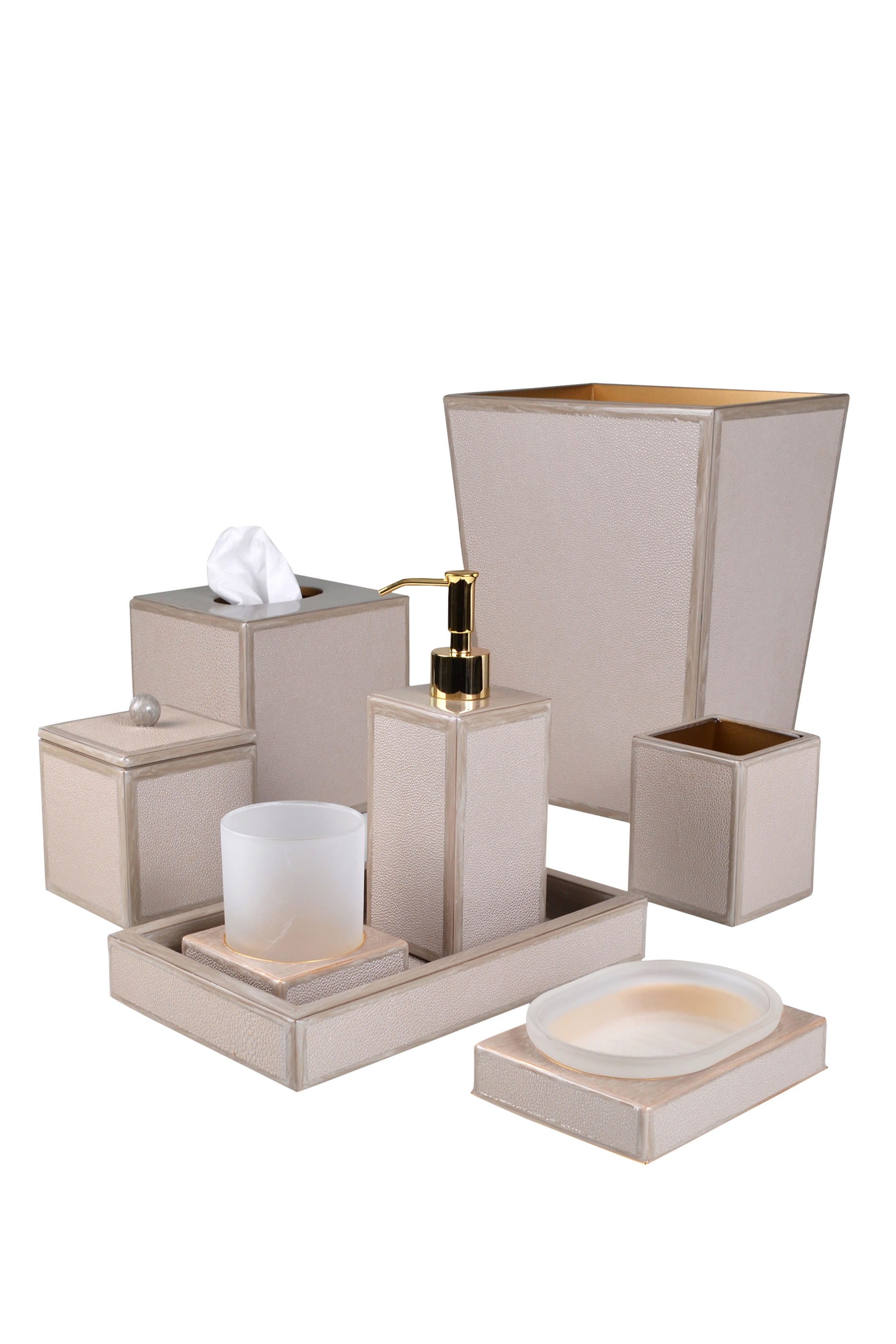 كوب جلد بارز الملمس