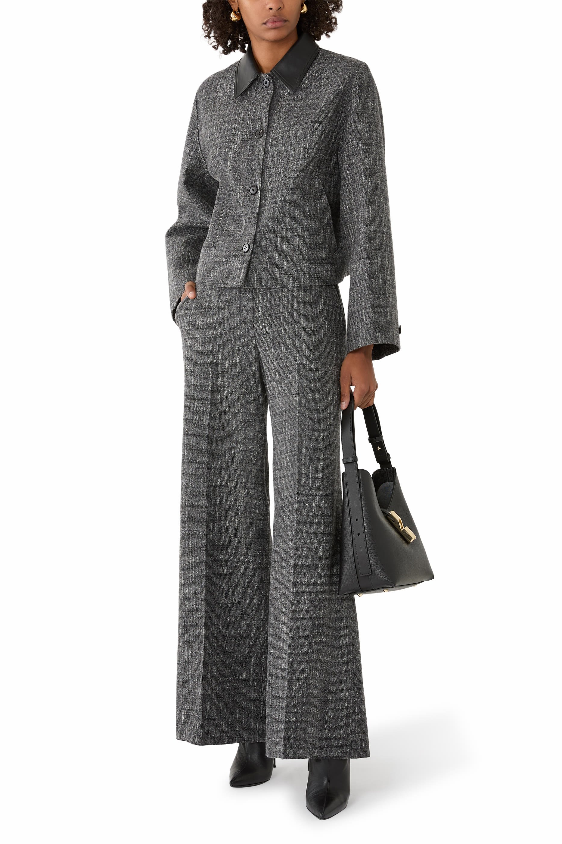 جاكيت بأكمام بتصميم مقوس صوف مالفيل