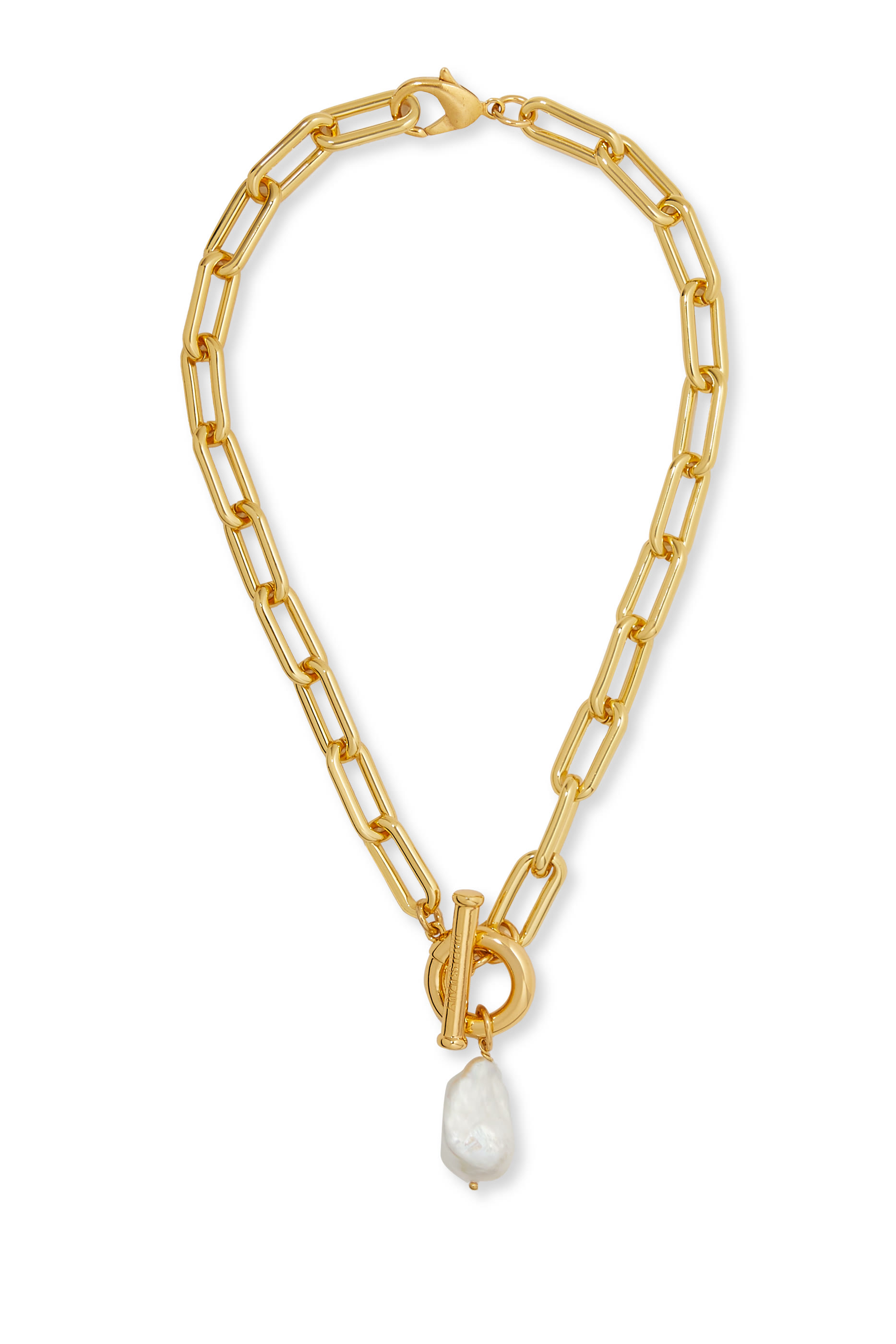 قلادة مرصعة بلؤلؤة كبيرة