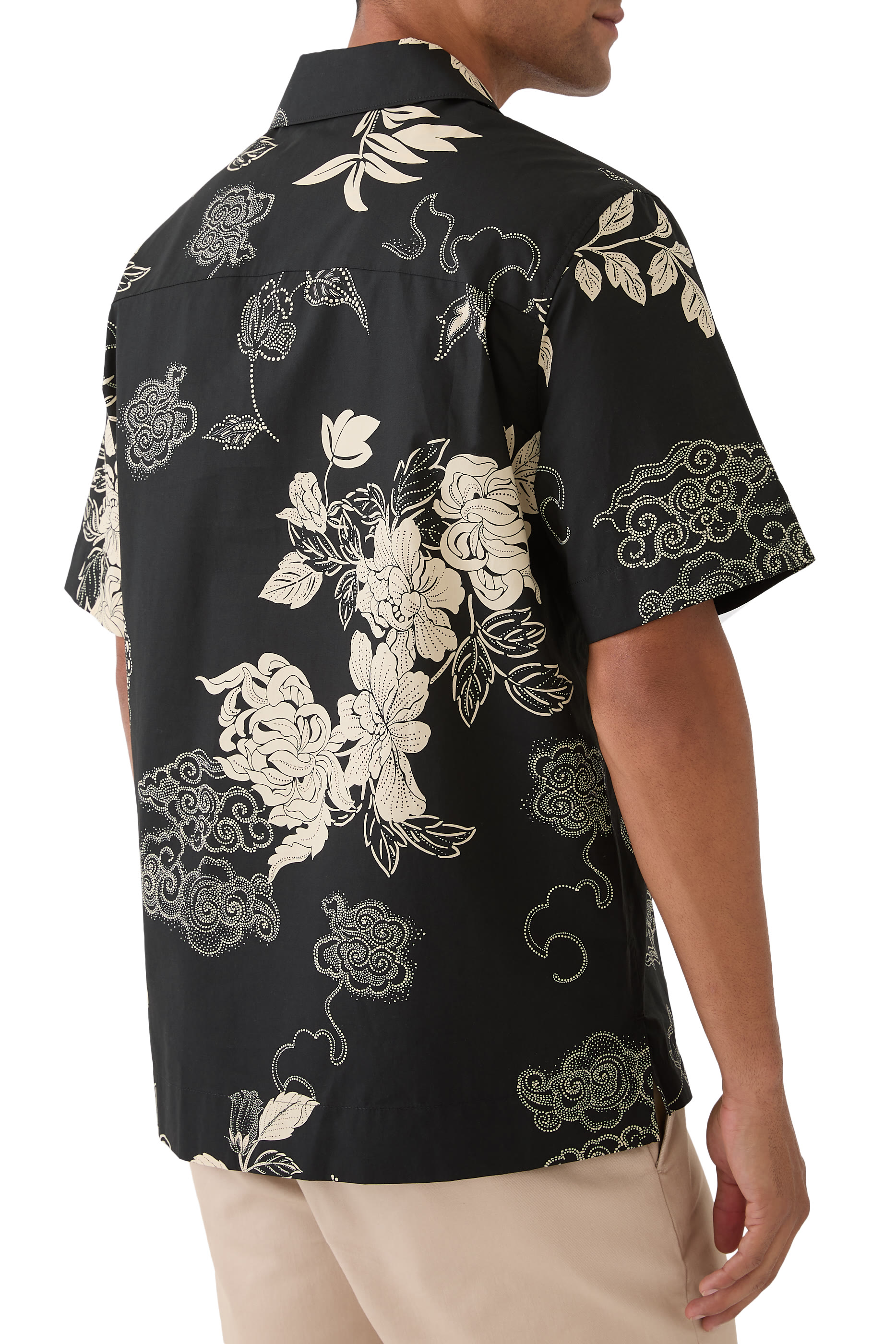 قميص بطبعات زهور قطن