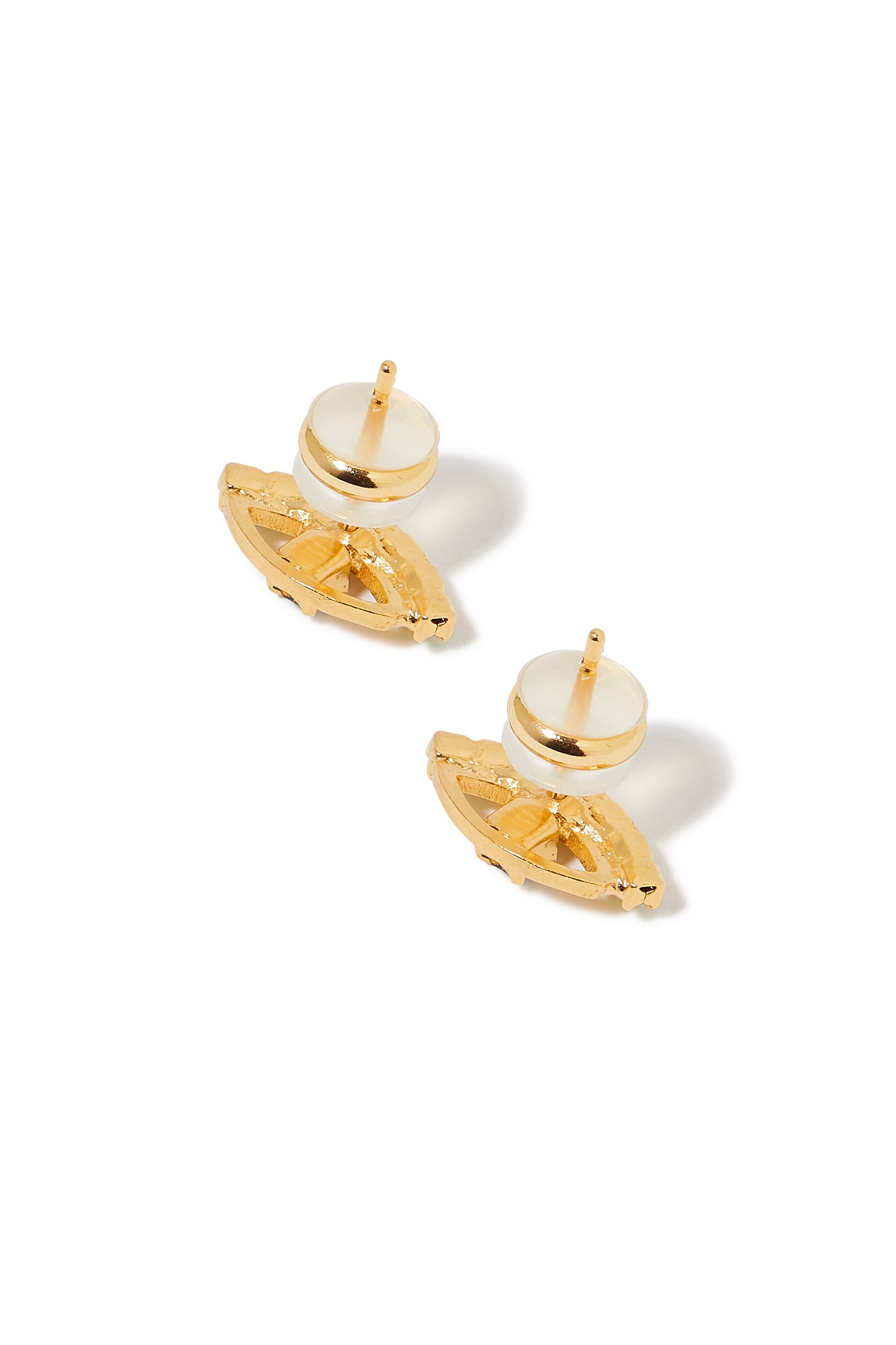 أقراط صغيرة بتصميم عين يونانية