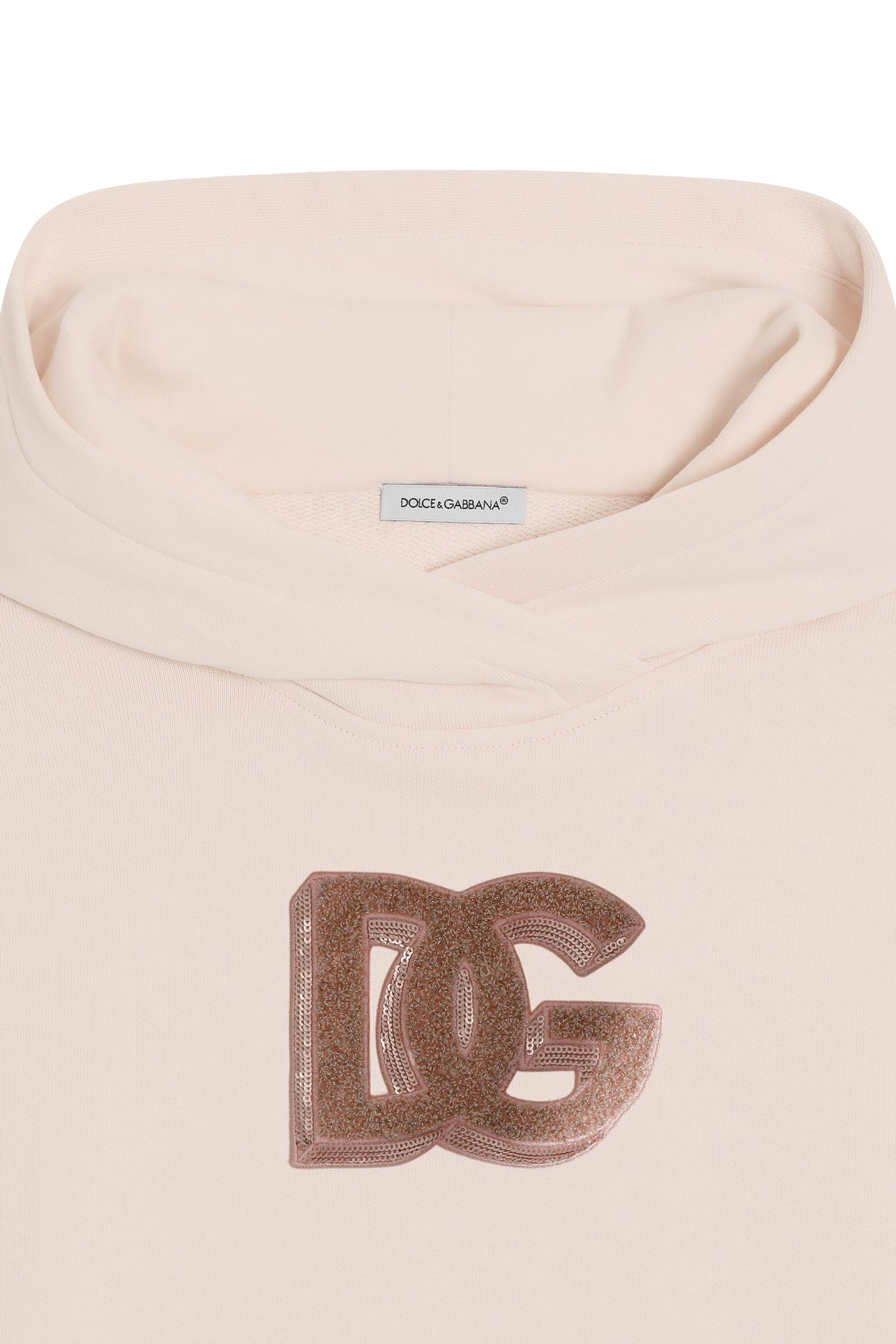 هودي مزين برقعة ترتر بشعار الماركة صوف للأطفال