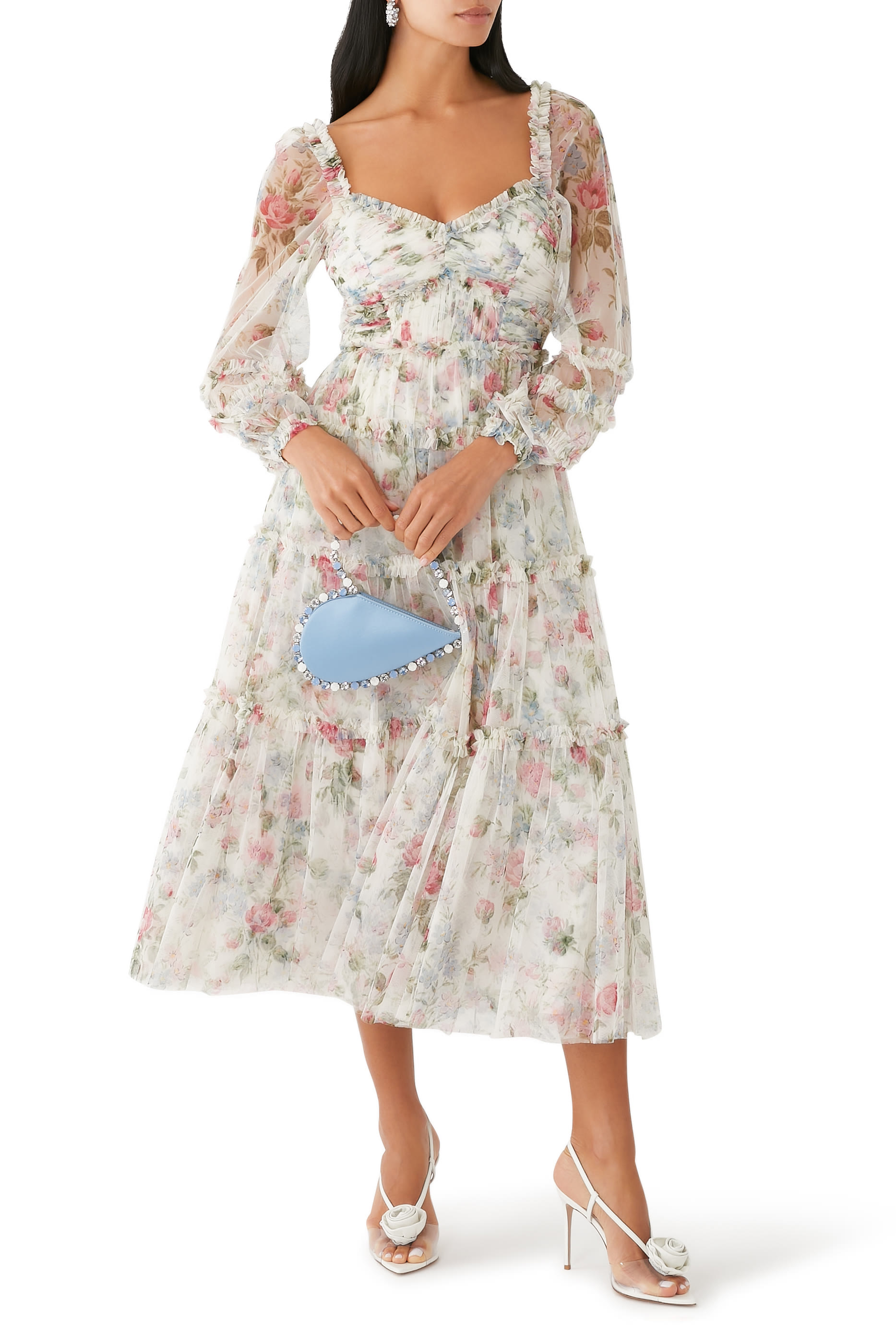 فستان فلورال فانتسي بالرينا