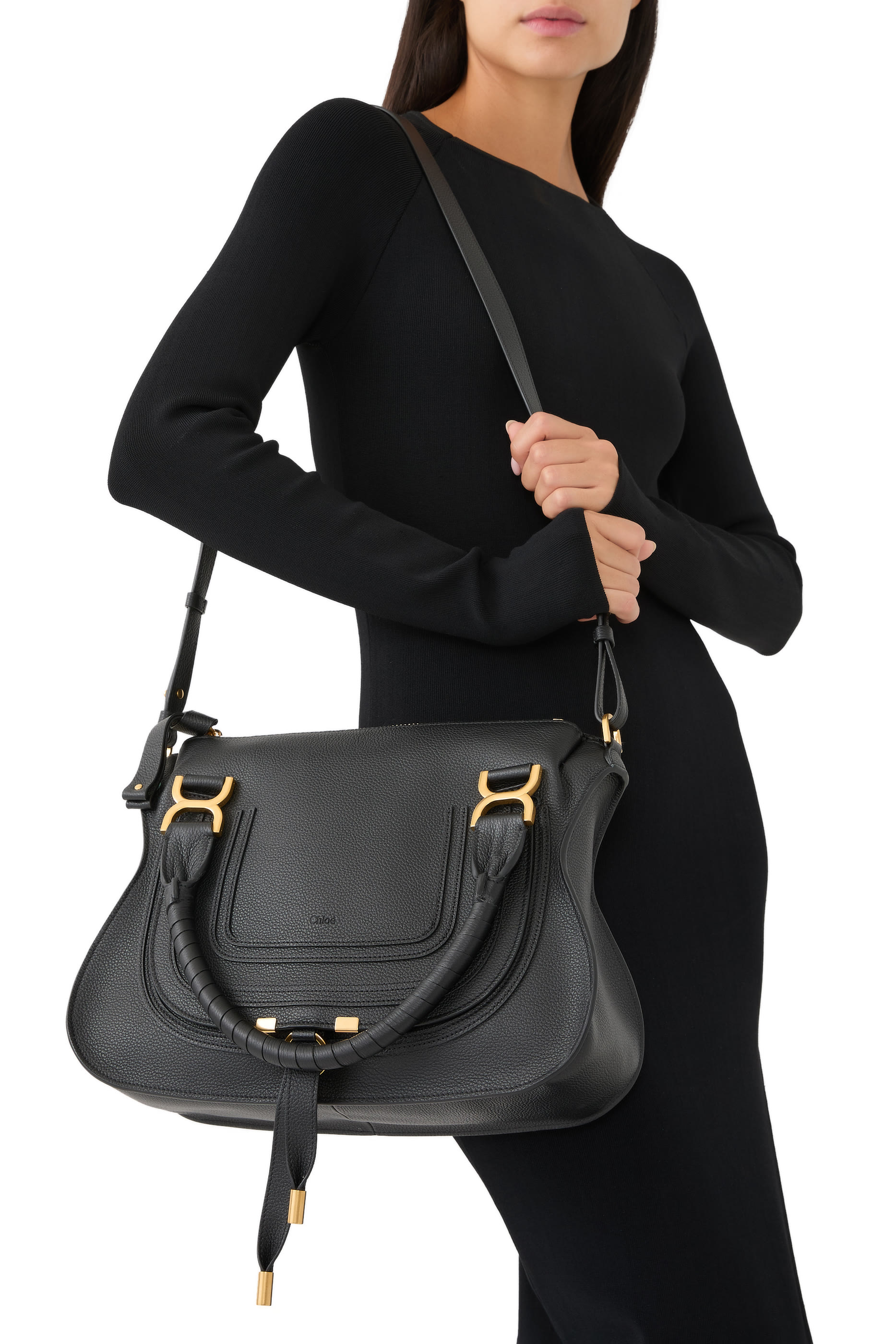 حقيبة مارسي بيد علوية مزدوجة