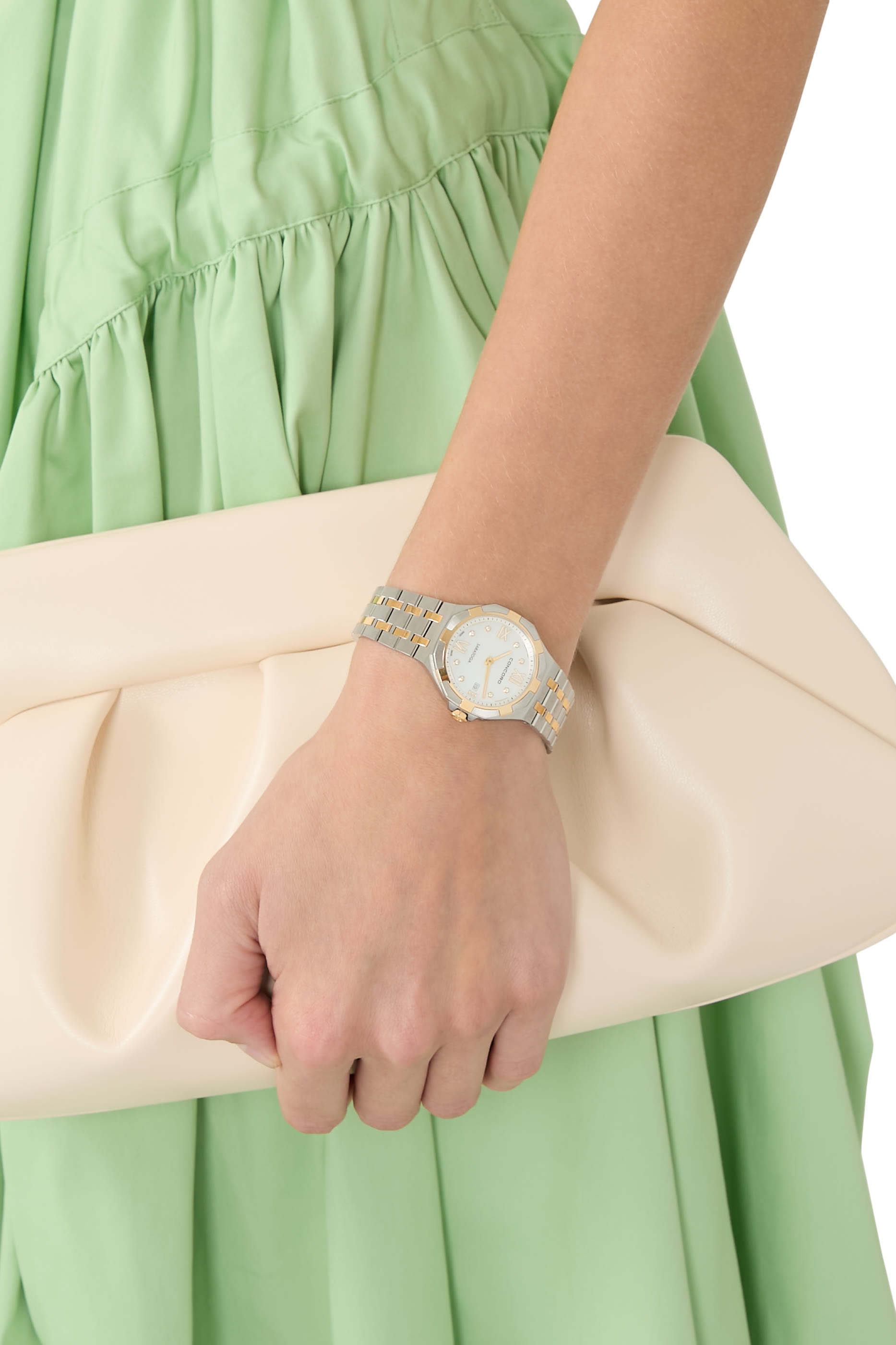 ساعة ساراتوجا كوارتز ستانلس ستيل