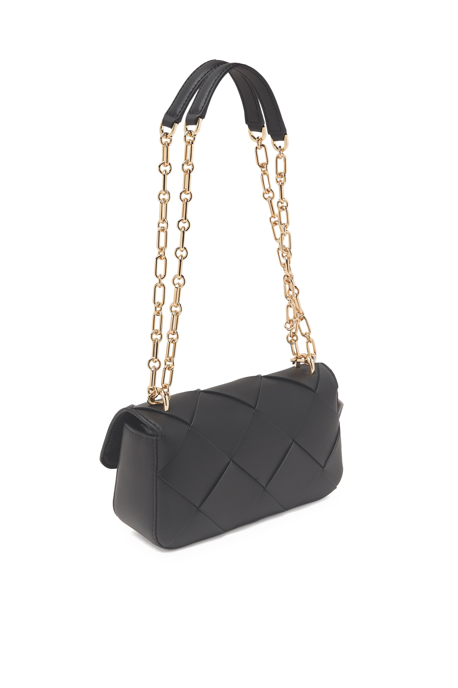 حقيبة كتف تريبيكا صغيرة جلد منسوج