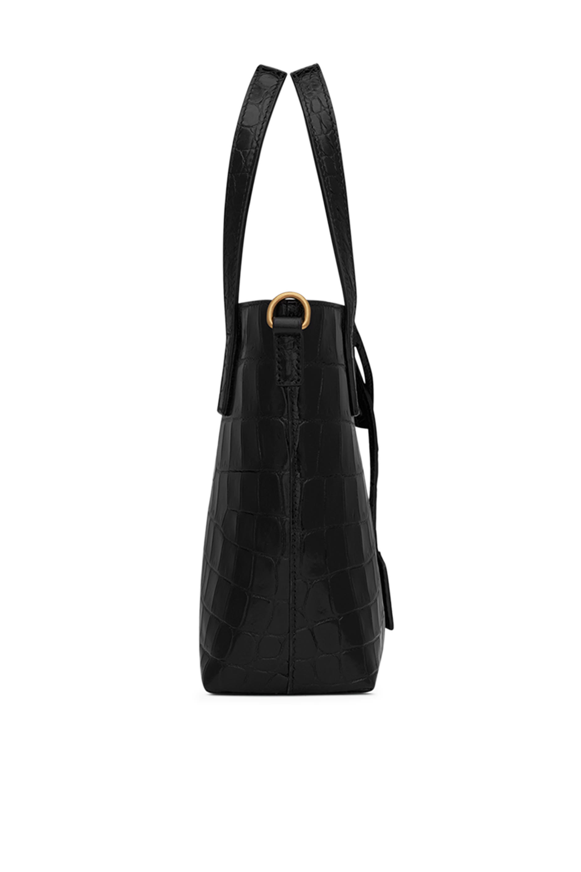 حقيبة صغيرة توي شوبينغ جلد بنقشة جلد تمساح