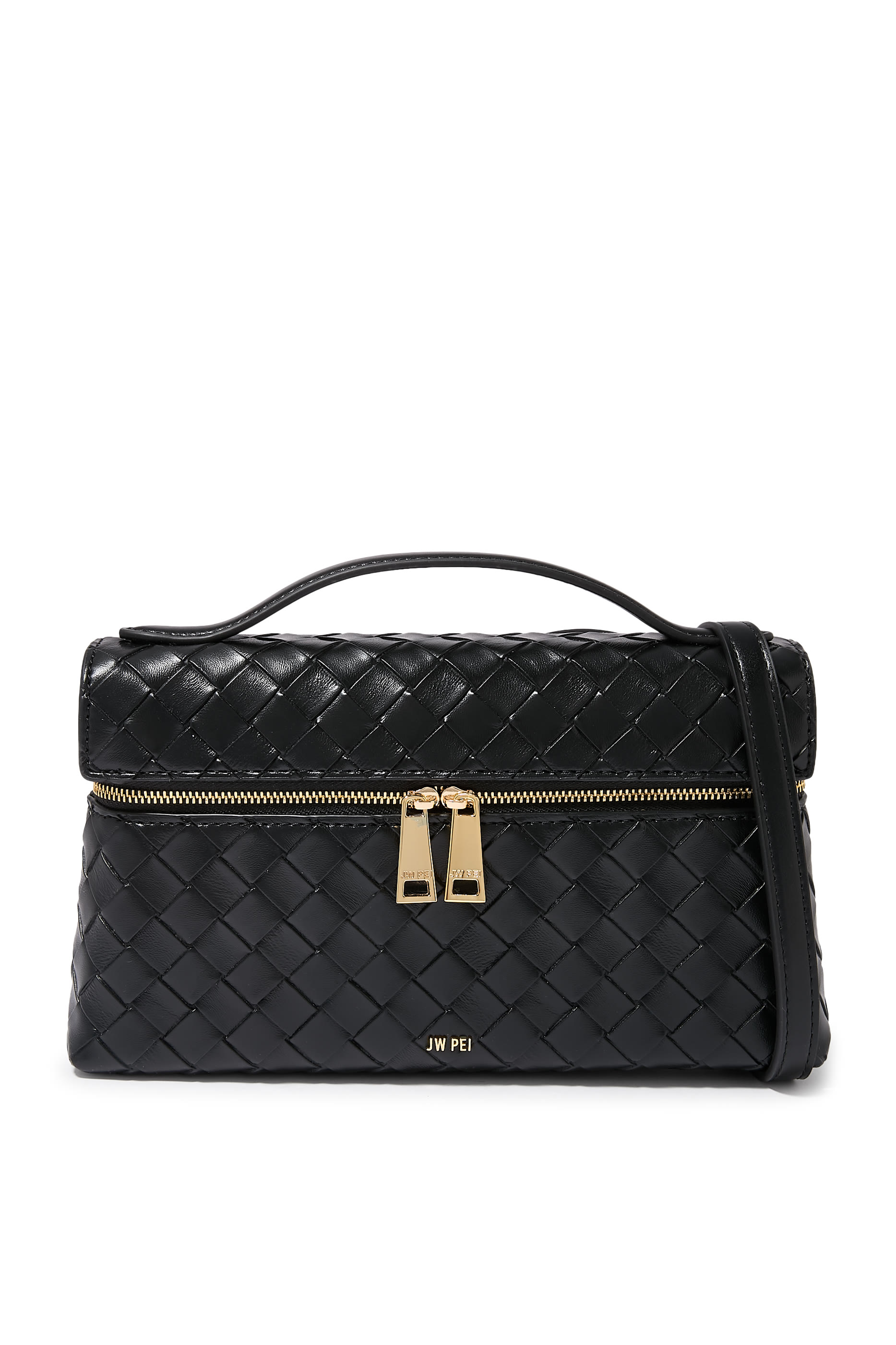 حقيبة ثيا بتصميم متموج بارزة الملمس بيد علوية