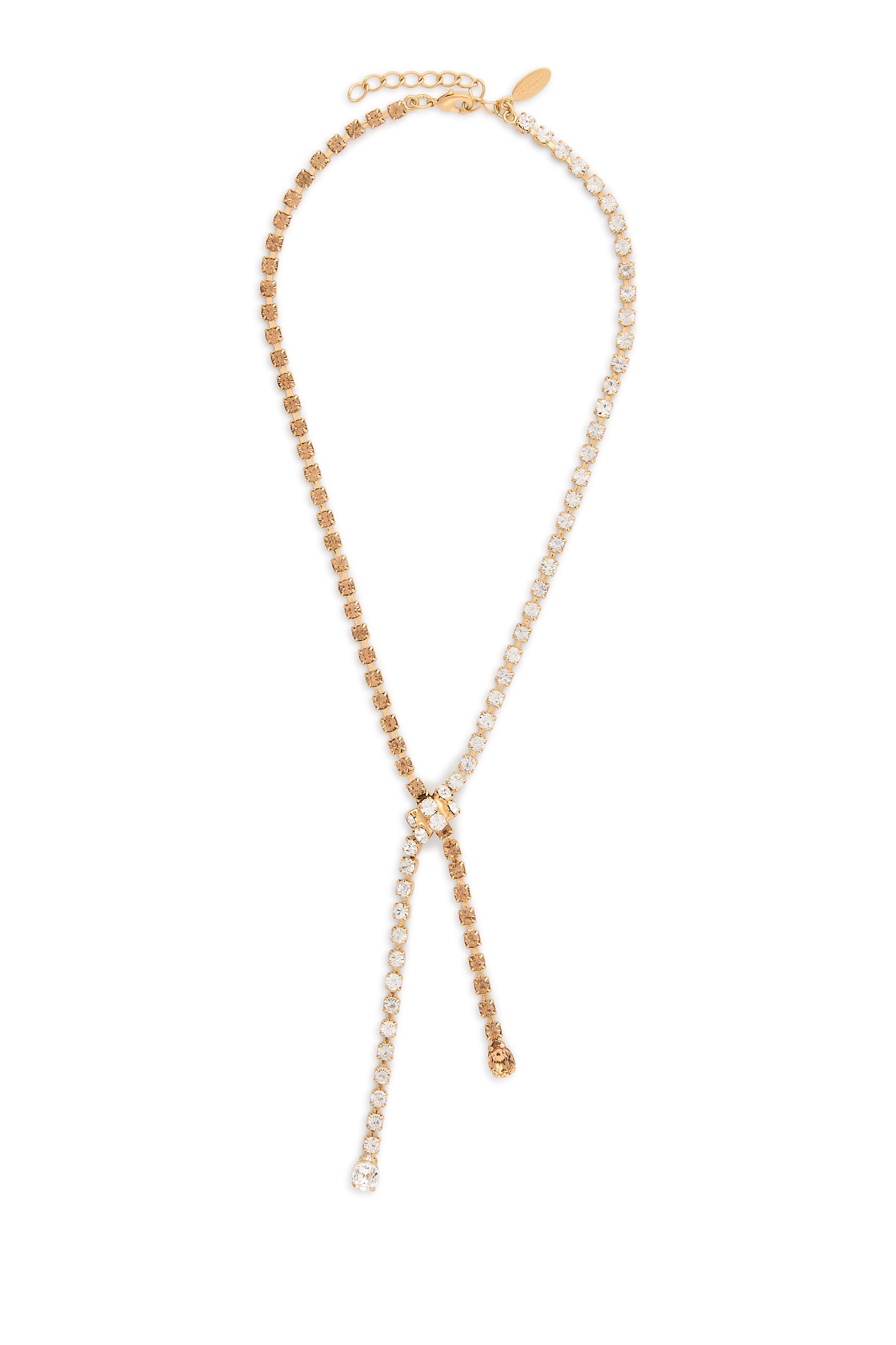 قلادة إيفيت مطلية بالذهب عيار 18 قيراط والروديوم