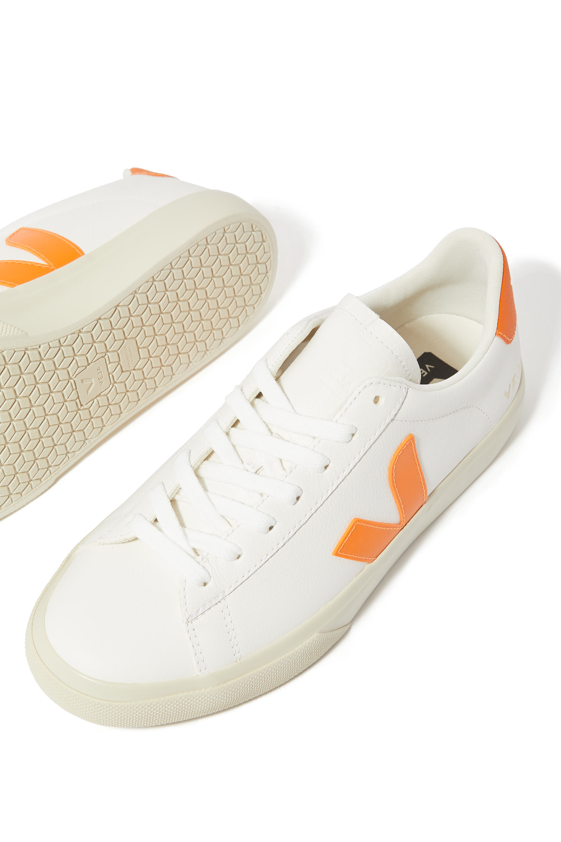 حذاء سنيكرز كامبو بكاحل منخفض جلد