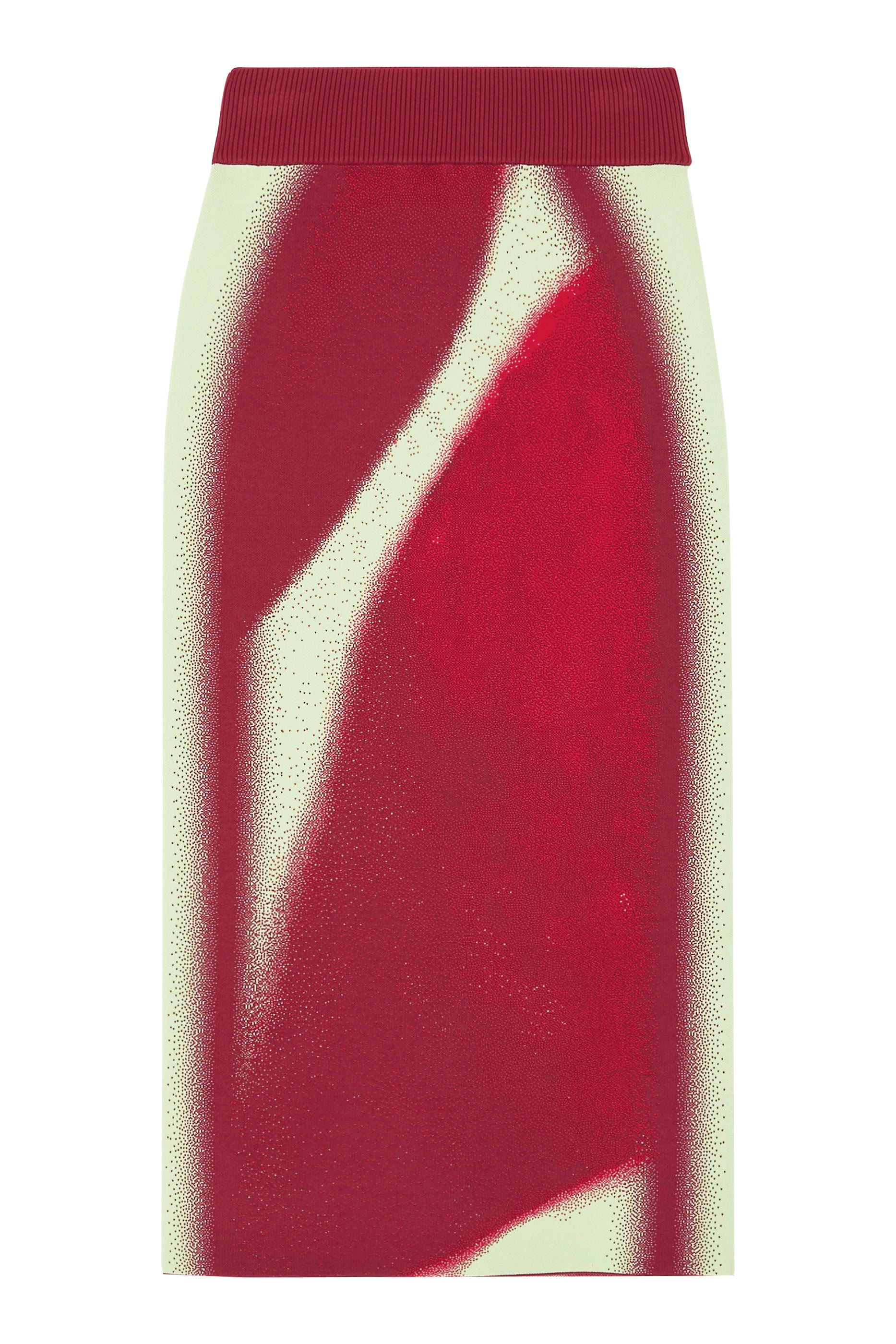 تنورة صوفي متوسطة الطول بنقشة كرز